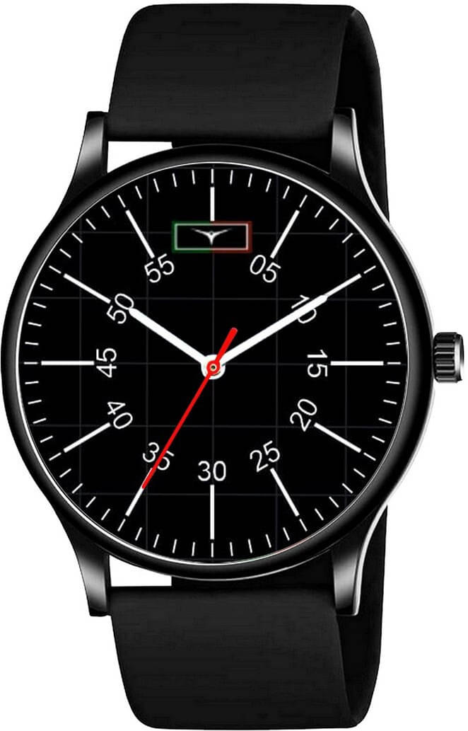     			ZETWAL Black Silicon Analog Men's Watch