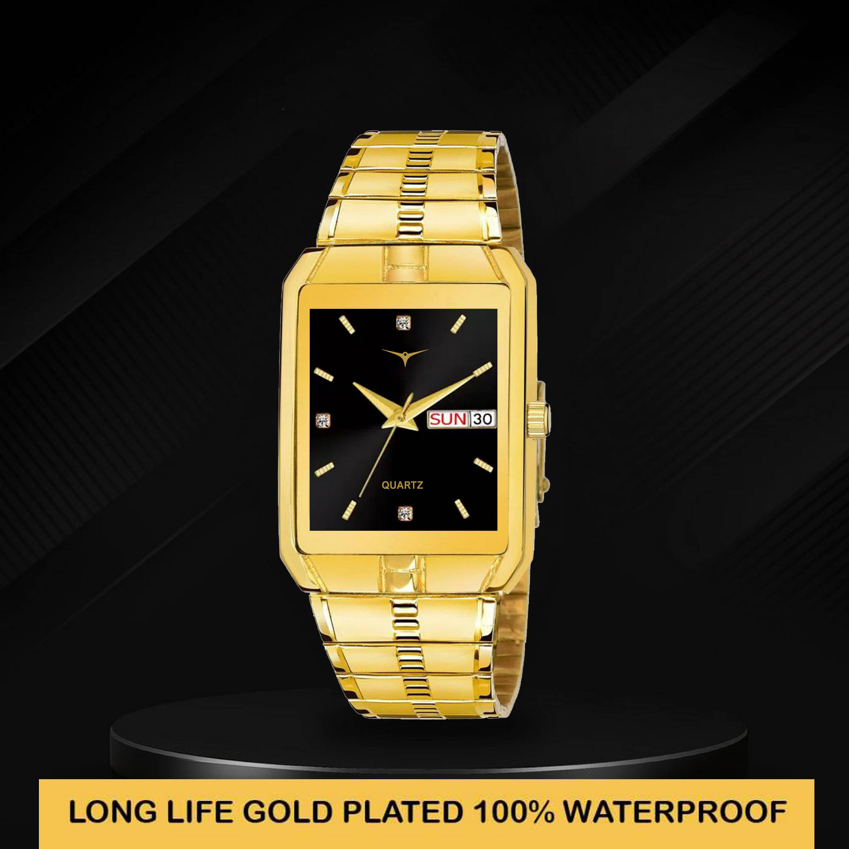     			ZETWAL Gold Metal Analog Men's Watch