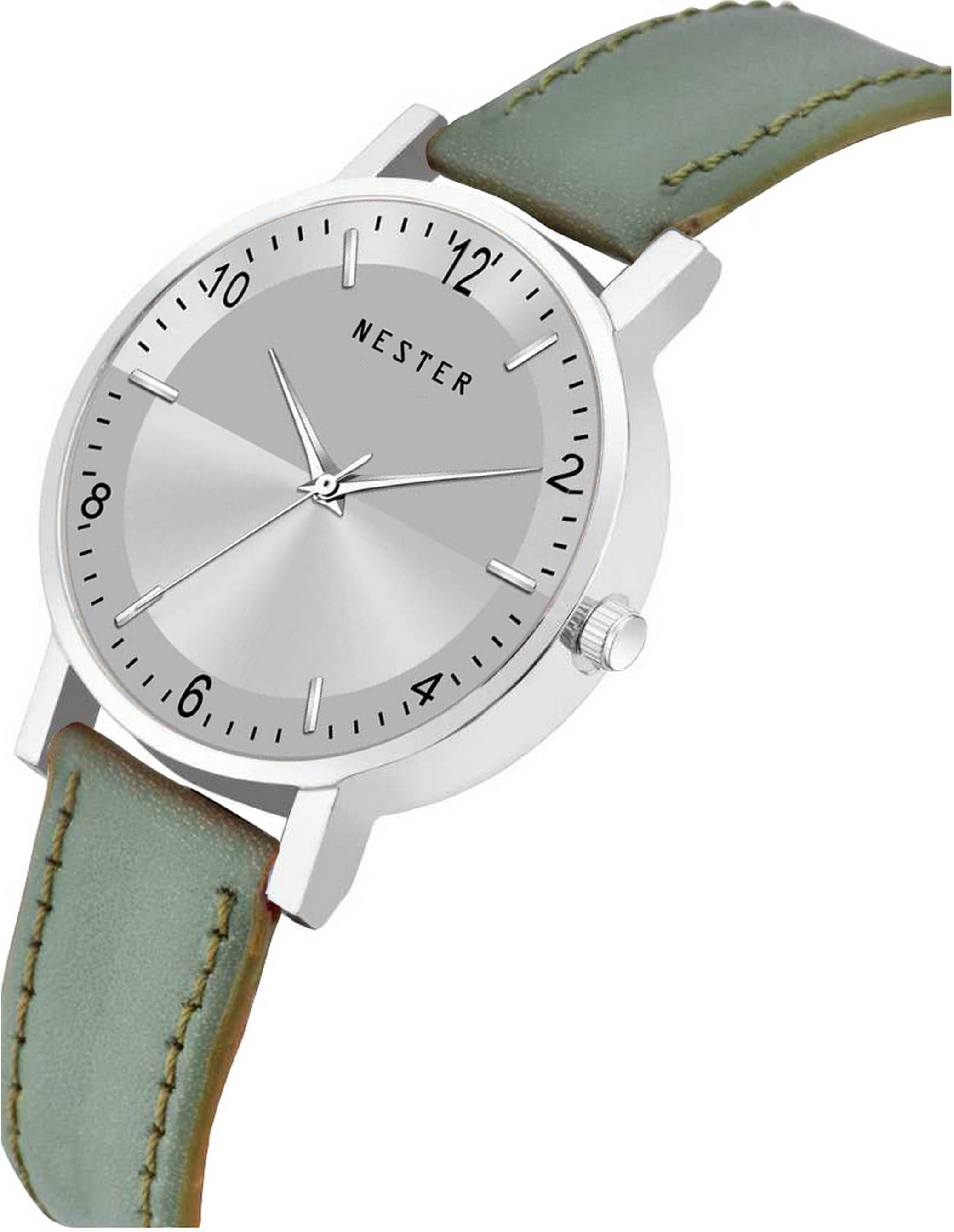     			ZETWAL Green Leather Analog Womens Watch