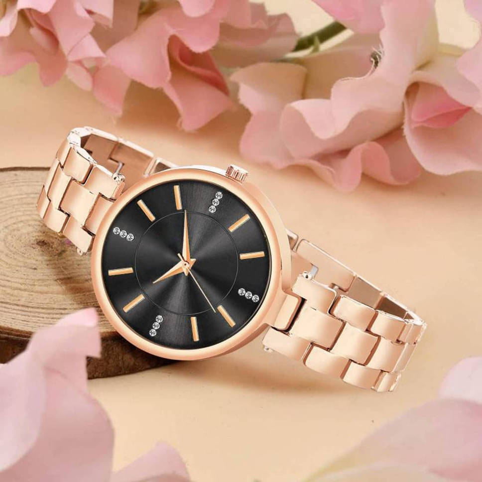     			ZETWAL Rose Gold Metal Analog Womens Watch