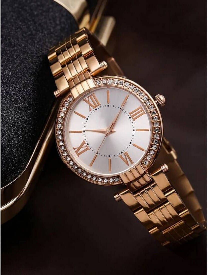     			ZETWAL Rose Gold Metal Analog Womens Watch