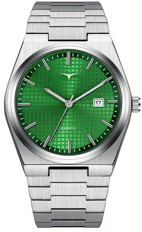     			ZETWAL Silver Stainless Steel Analog Men's Watch