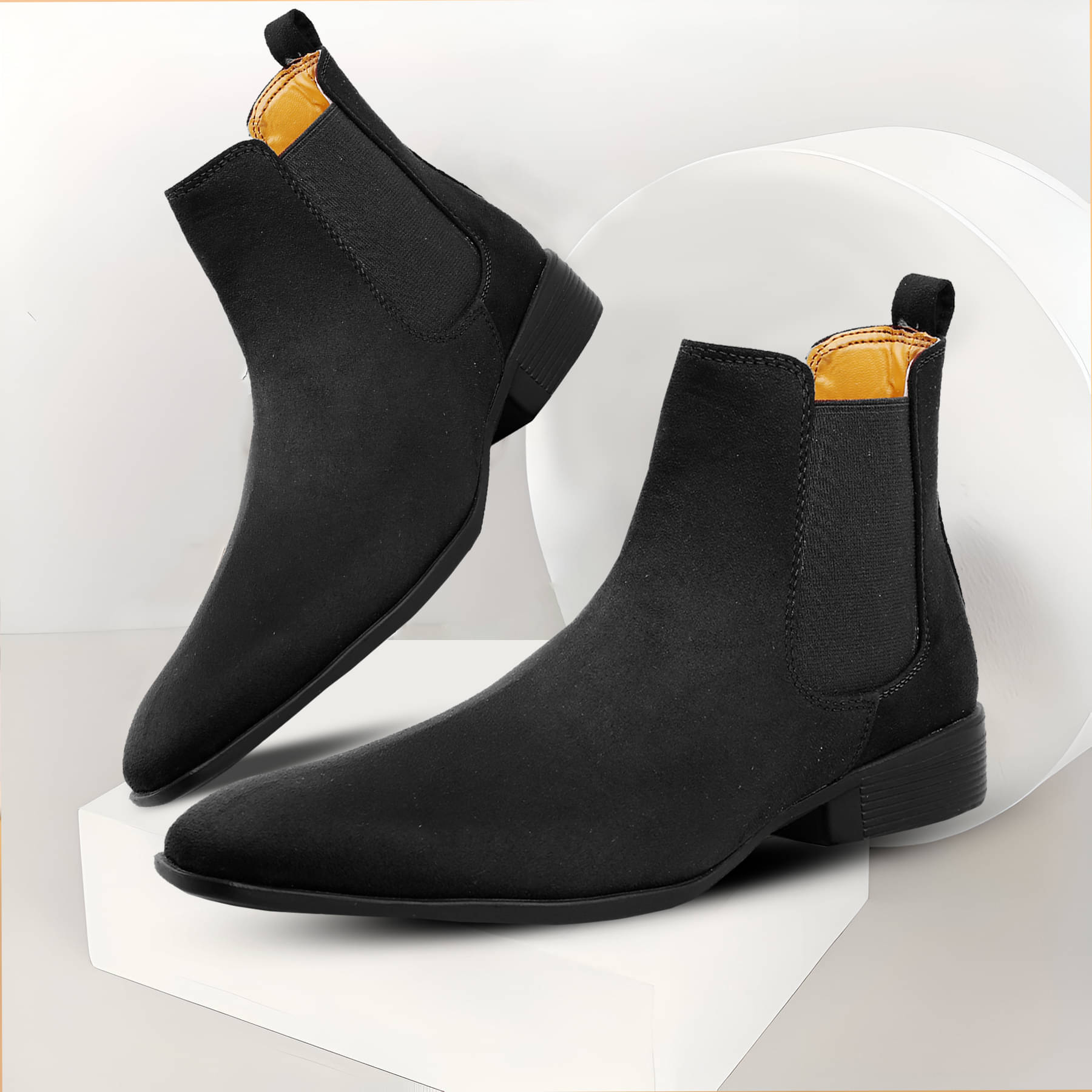     			BXXY Black Men's Chelsea Boots