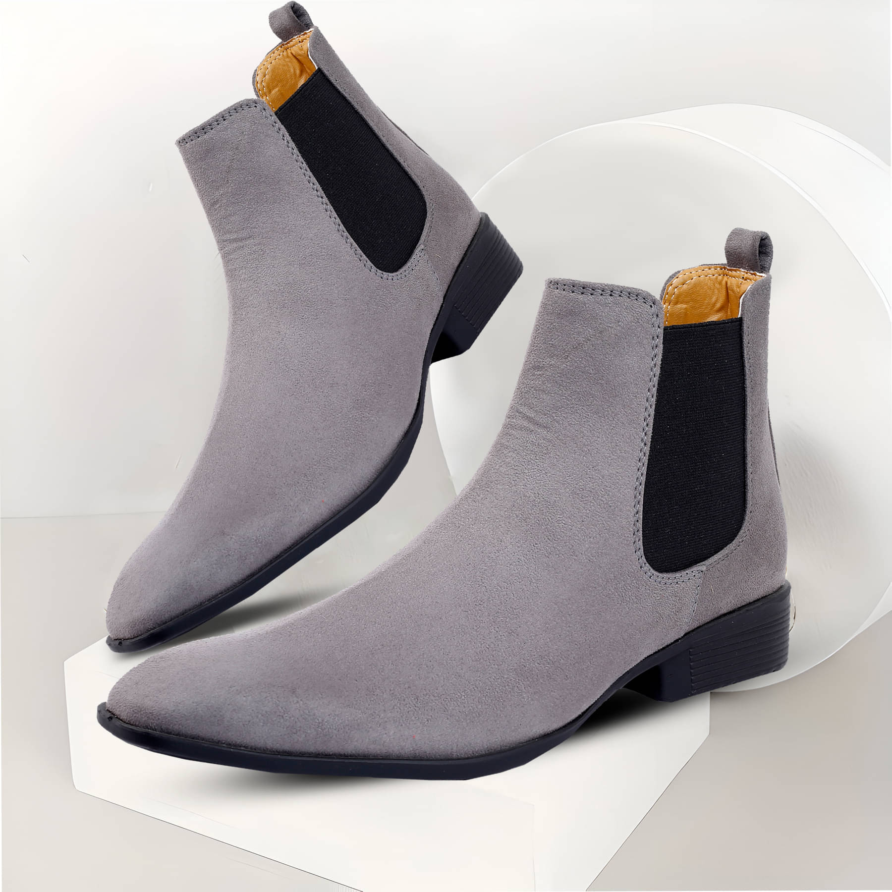 BXXY Gray Men's Chelsea Boots     			BXXY Gray Men's Chelsea Boots
