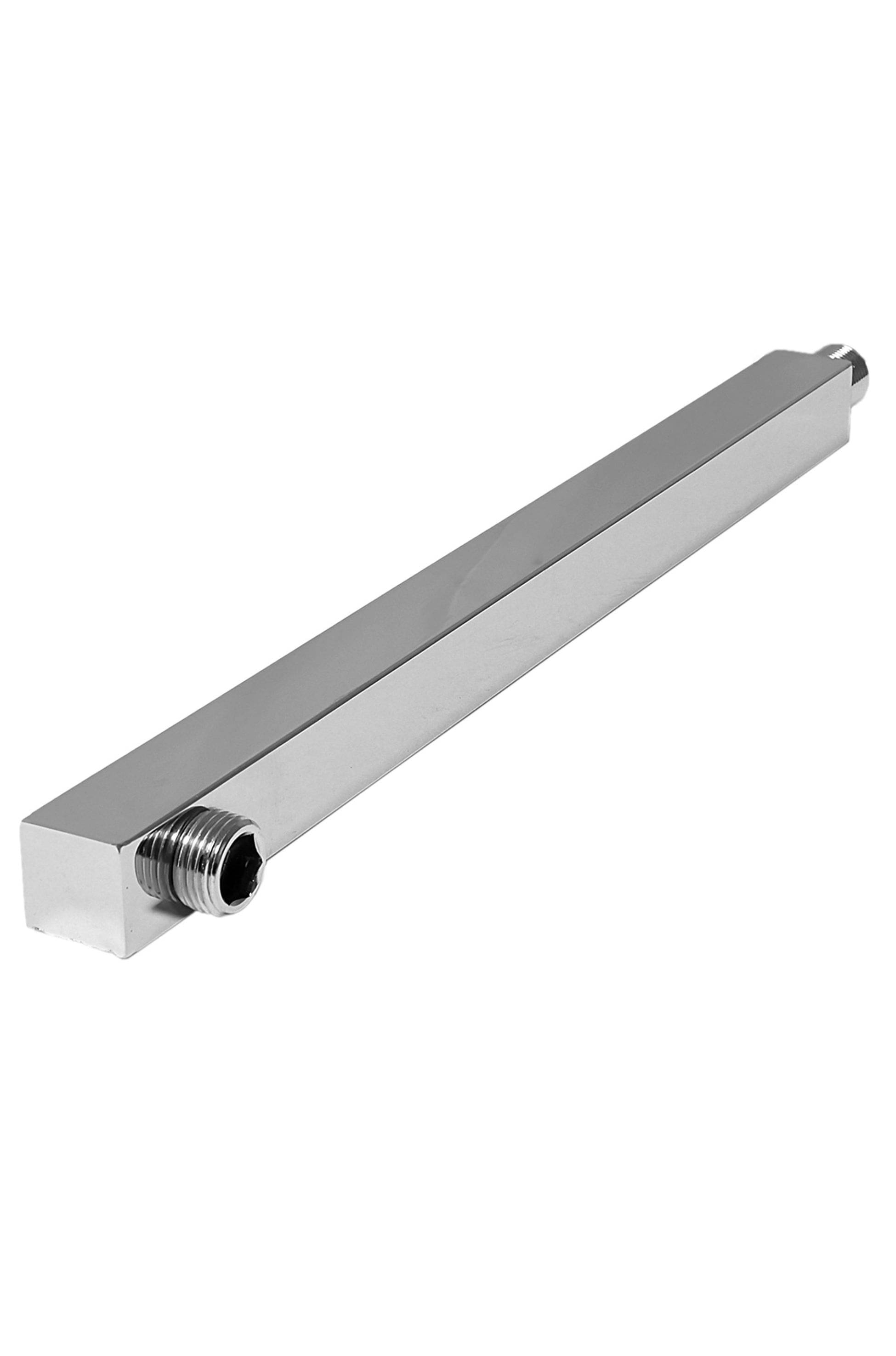 GAFFNI 15 Inch Square Shower Arm | Stainless Steel Bathroom Fitting | Wall Mounted Rain Shower Pipe (Chrome Finish) GAFFNI 15 Inch Square Shower Arm | Stainless Steel Bathroom Fitting | Wall Mounted Rain Shower Pipe (Chrome Finish)