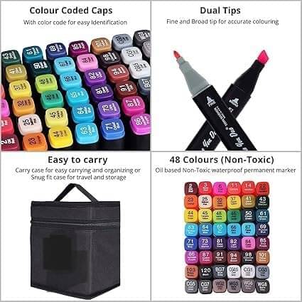     			HAYAGRIVA EXPORT COLOUR DUAL TIP Color Pencils Shaped Color Pencils (Set of 24, Multicolor)