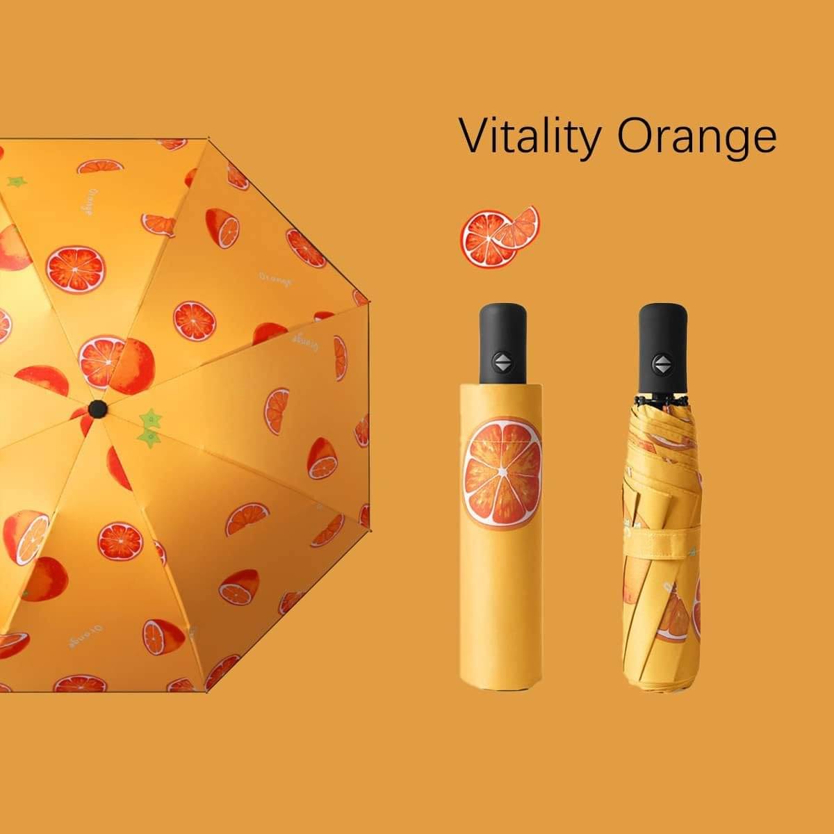 Infispace Orange 3 Fold Umbrella Infispace Orange 3 Fold Umbrella