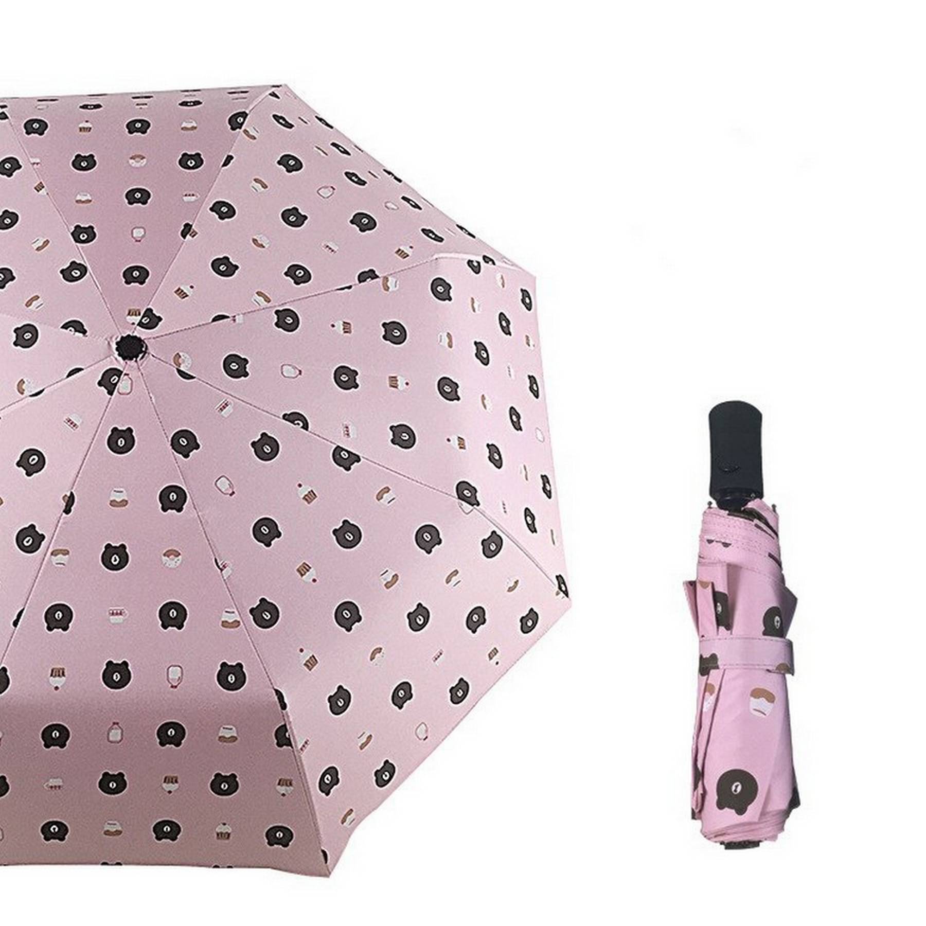 Infispace Pink 3 Fold Umbrella Infispace Pink 3 Fold Umbrella