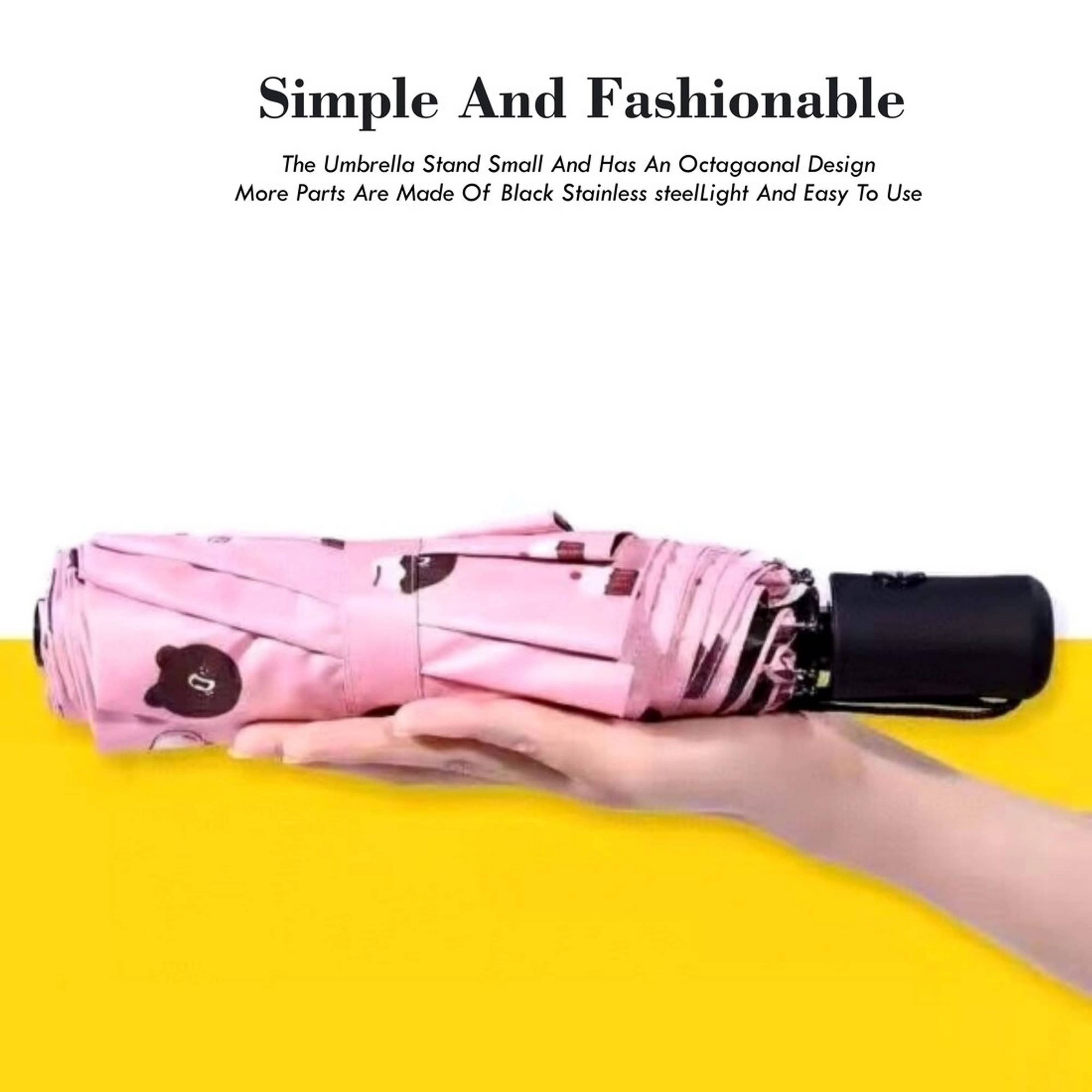 Infispace Pink 3 Fold Umbrella Infispace Pink 3 Fold Umbrella