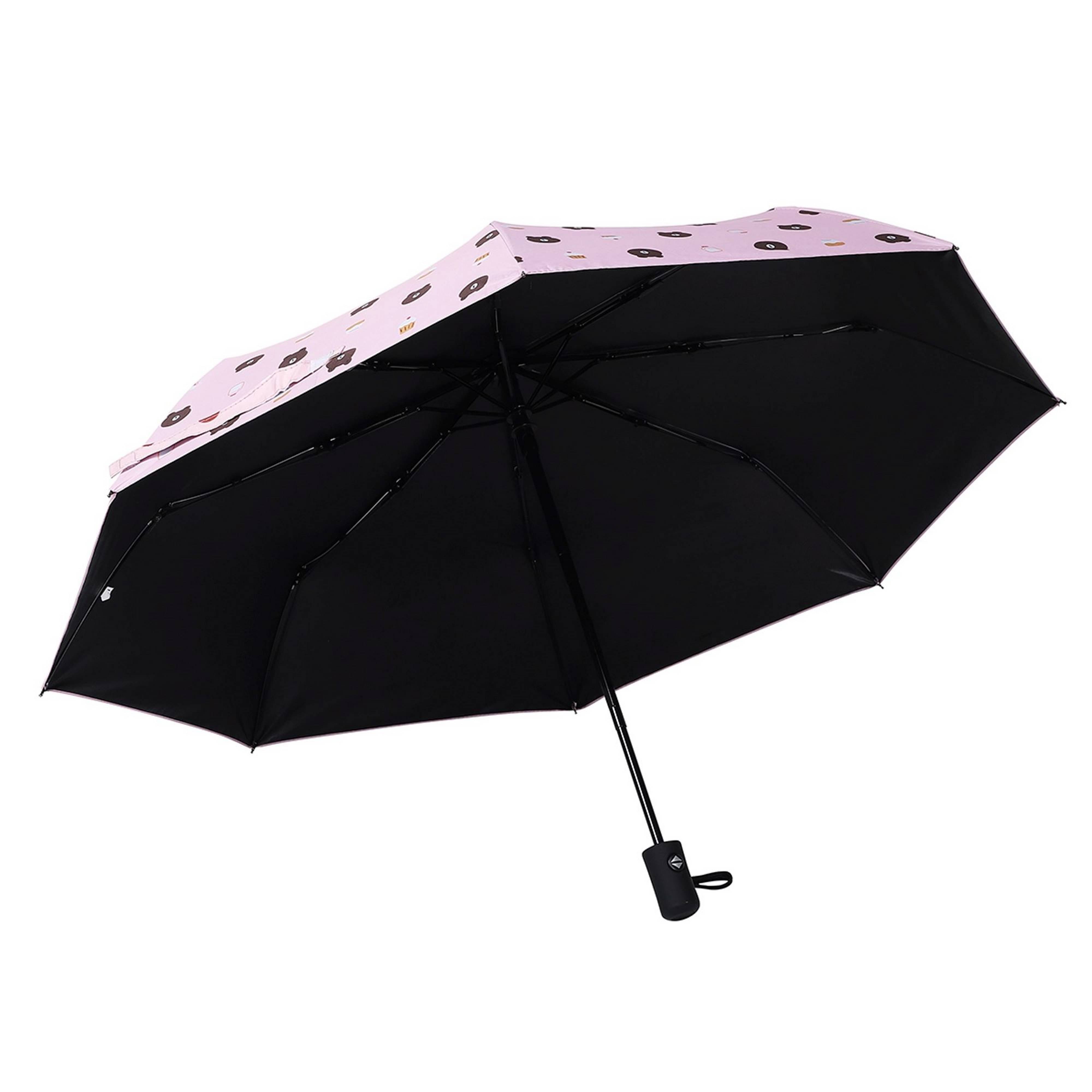 Infispace Pink 3 Fold Umbrella Infispace Pink 3 Fold Umbrella