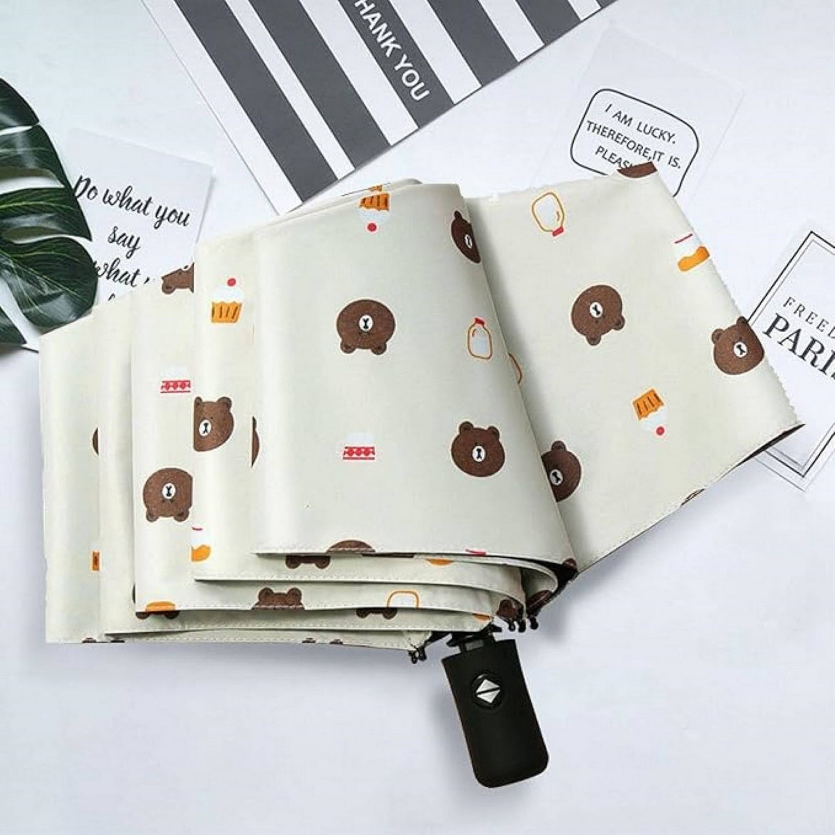     			Infispace White 3 Fold Umbrella