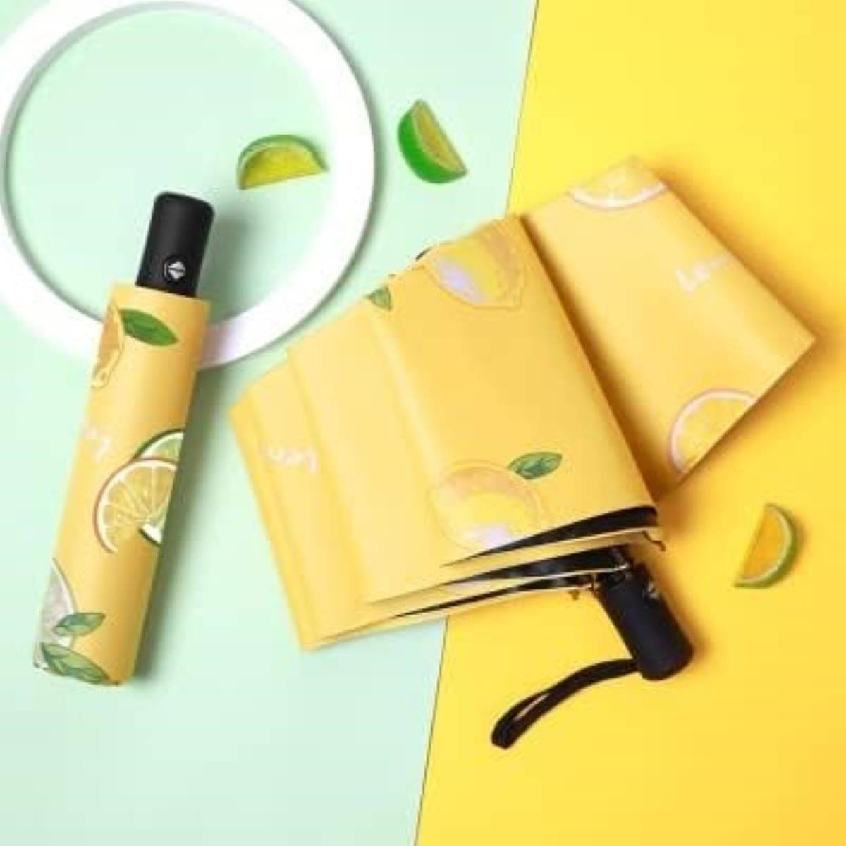     			Infispace Yellow 3 Fold Umbrella