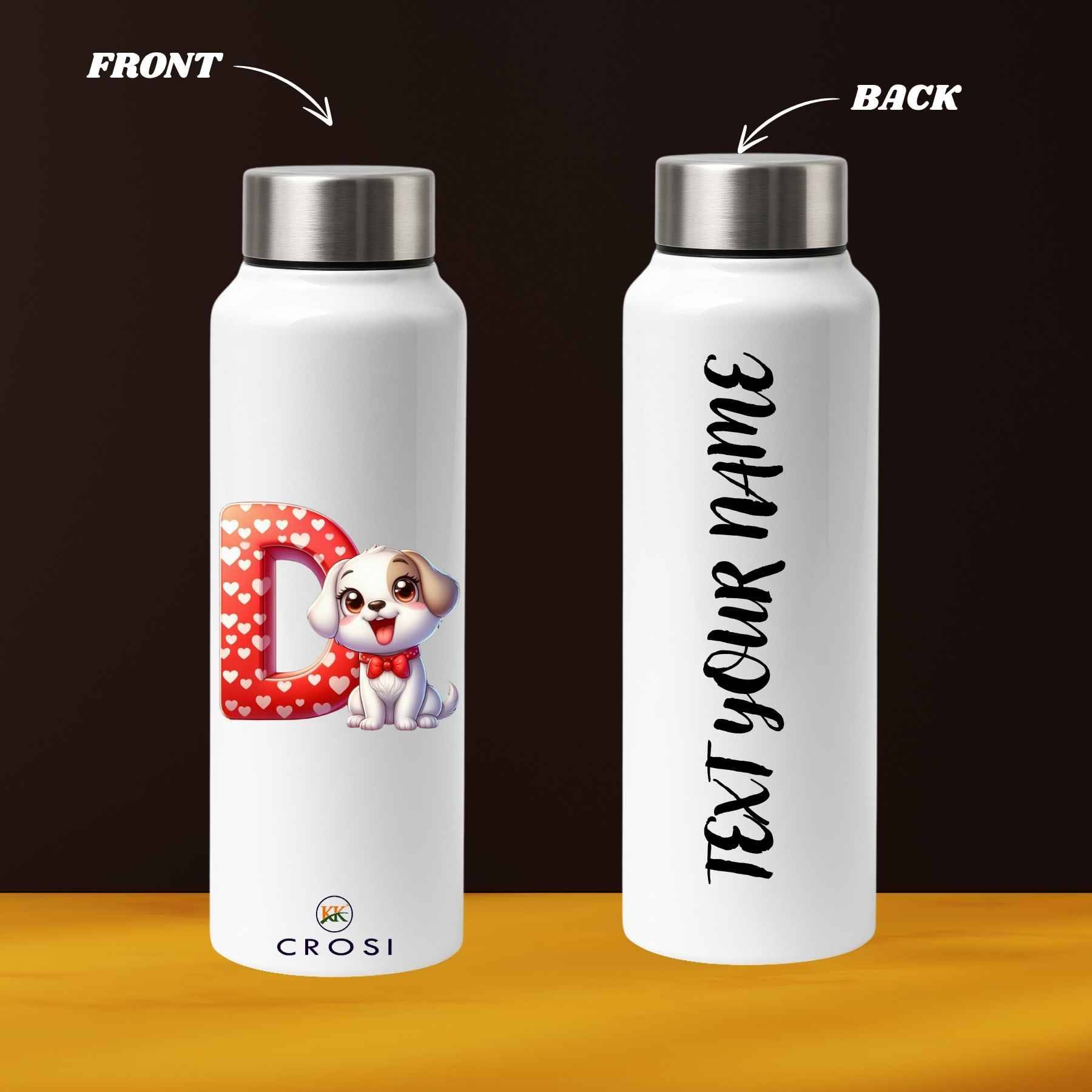 K K CROSI Your Name Written Stainless Steel Thermos Customized Water Bottle K K CROSI Your Name Written Stainless Steel Thermos Customized Water Bottle