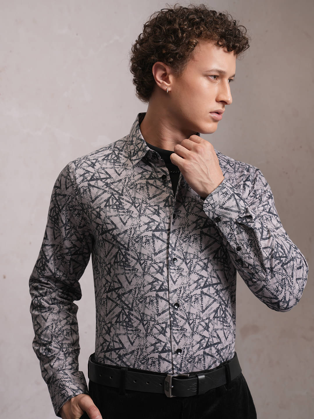     			Locomotive 100% Cotton Slim Fit Printed Full Sleeves Men's Casual Shirt - Multicolor ( Pack of 1 )