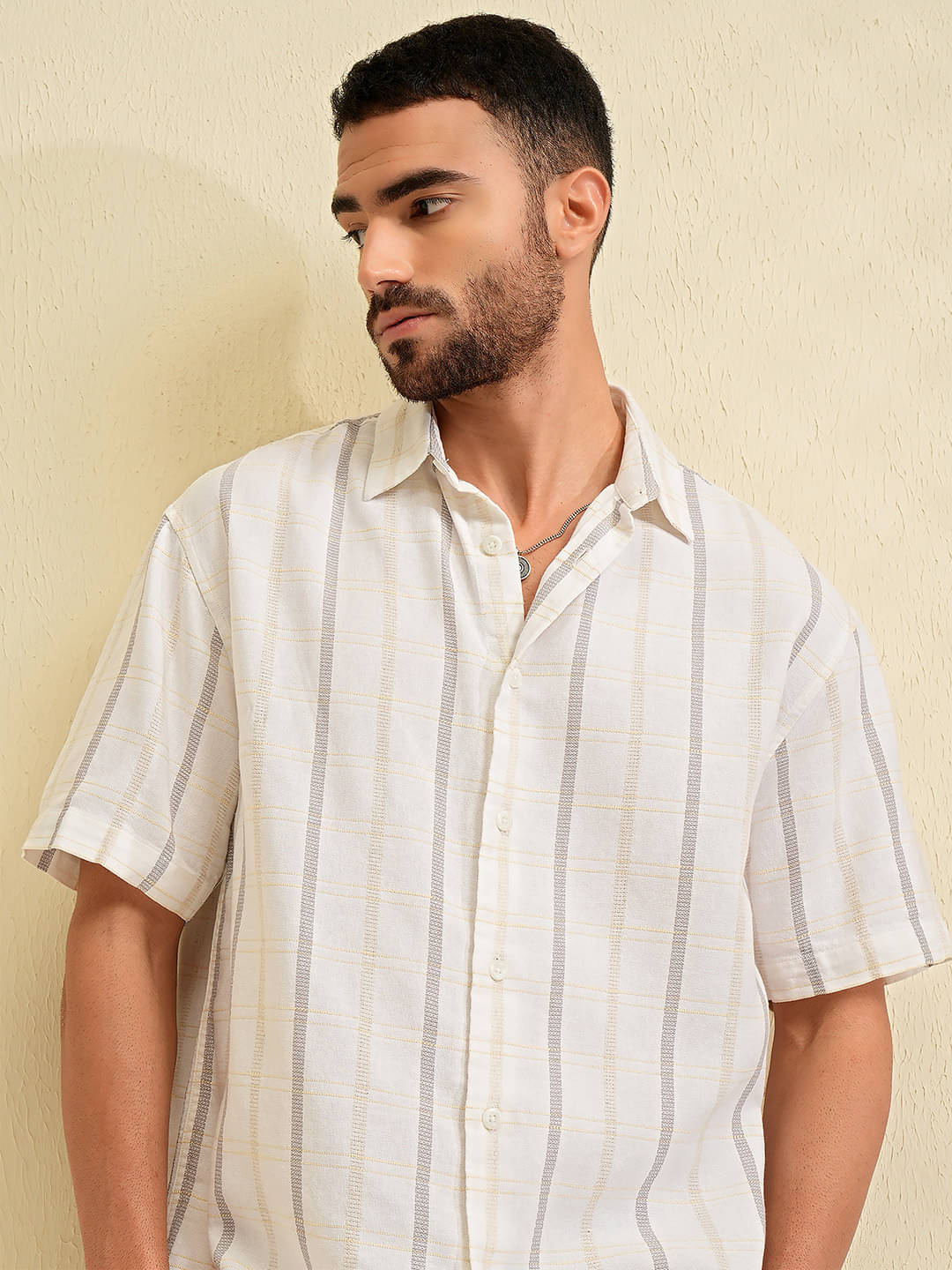 Locomotive Cotton Blend Oversized Fit Solids Half Sleeves Men's Casual Shirt - Multicolor ( Pack of 1 ) Locomotive Cotton Blend Oversized Fit Solids Half Sleeves Men's Casual Shirt - Multicolor ( Pack of 1 )