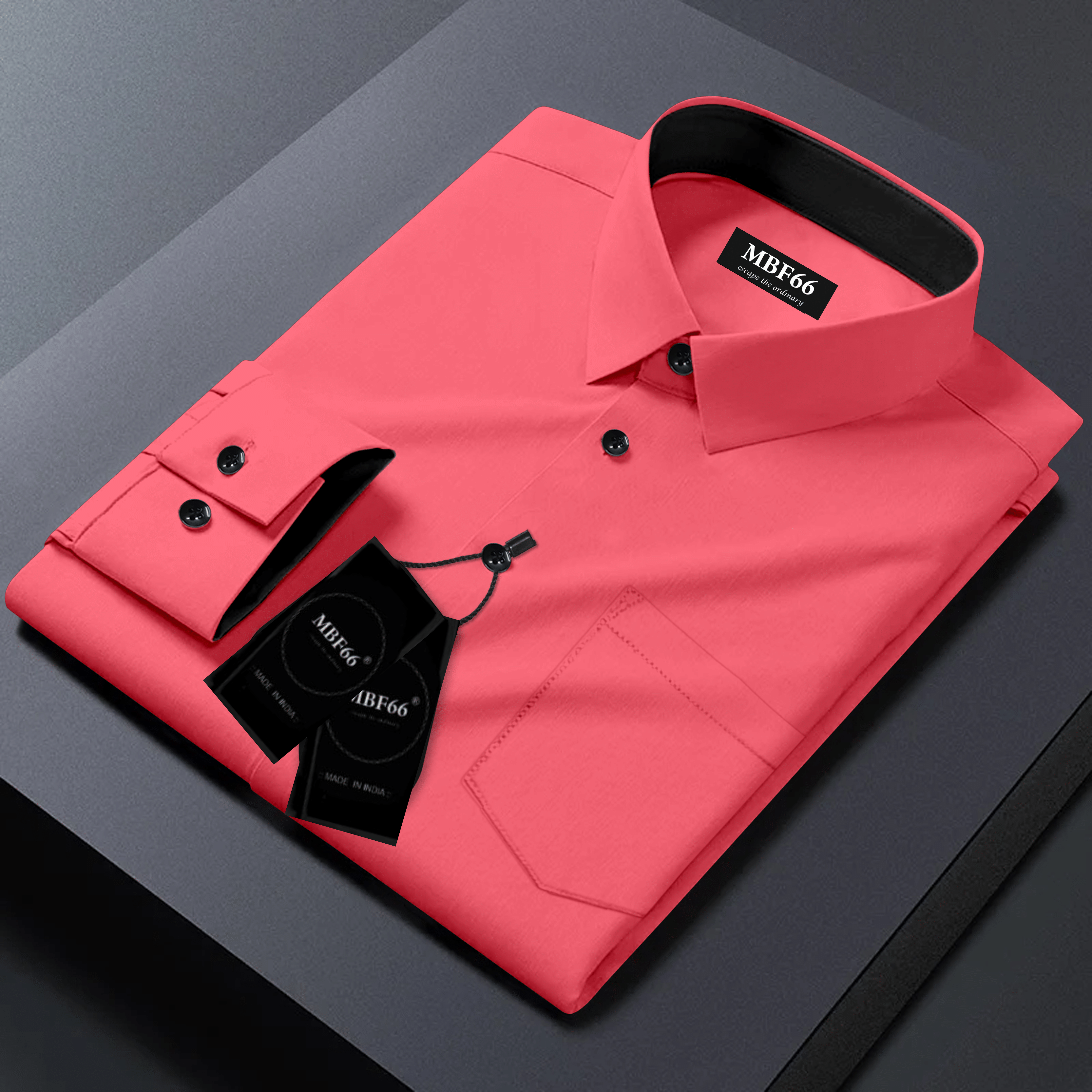 MBF66 Cotton Blend Slim Fit Solids Full Sleeves Men's Casual Shirt - Rose Gold ( Pack of 1 ) MBF66 Cotton Blend Slim Fit Solids Full Sleeves Men's Casual Shirt - Rose Gold ( Pack of 1 )