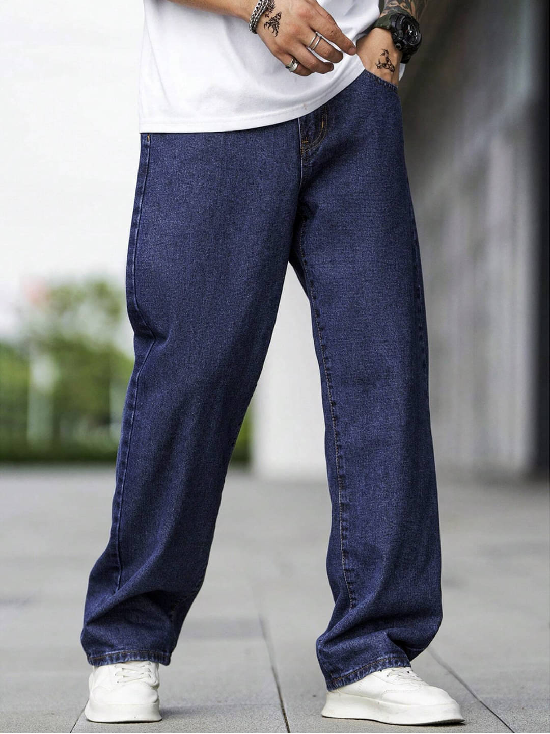     			Masterly Weft Relaxed Clean Look Men's Jeans - Dark Blue ( Pack of 1 )