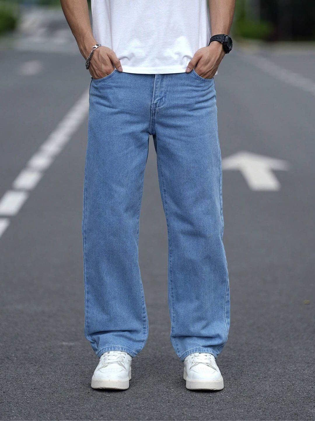 Masterly Weft Relaxed Clean Look Men's Jeans - Light Blue ( Pack of 1 ) Masterly Weft Relaxed Clean Look Men's Jeans - Light Blue ( Pack of 1 )