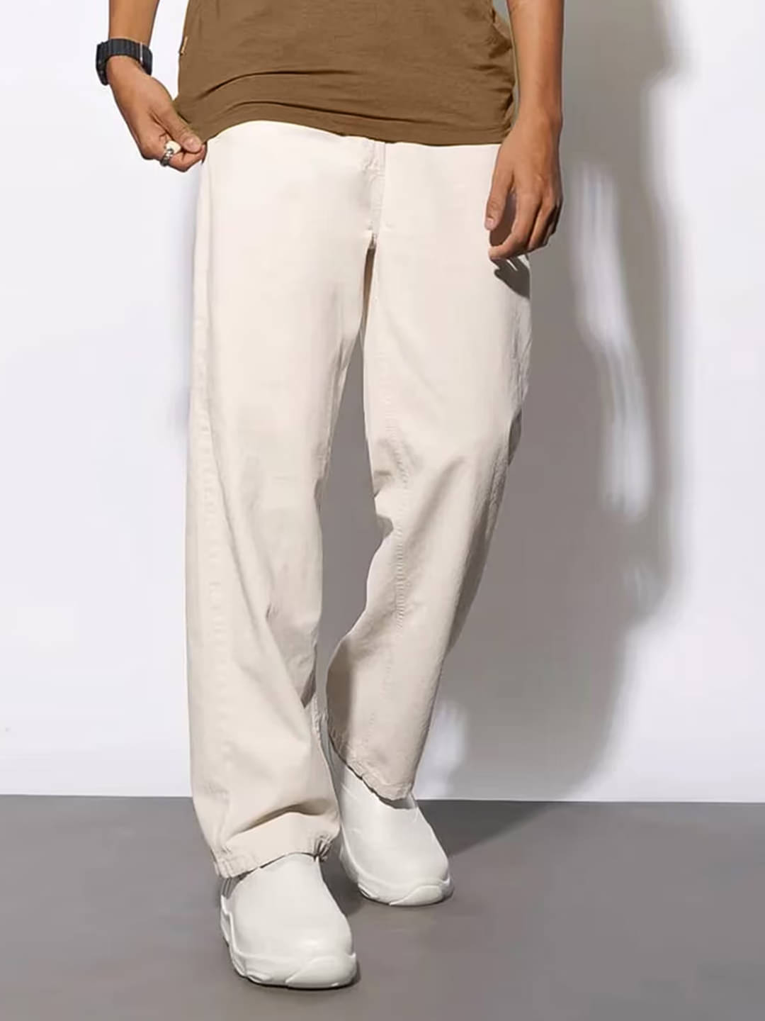 Masterly Weft Relaxed Clean Look Men's Jeans - Beige ( Pack of 1 ) Masterly Weft Relaxed Clean Look Men's Jeans - Beige ( Pack of 1 )