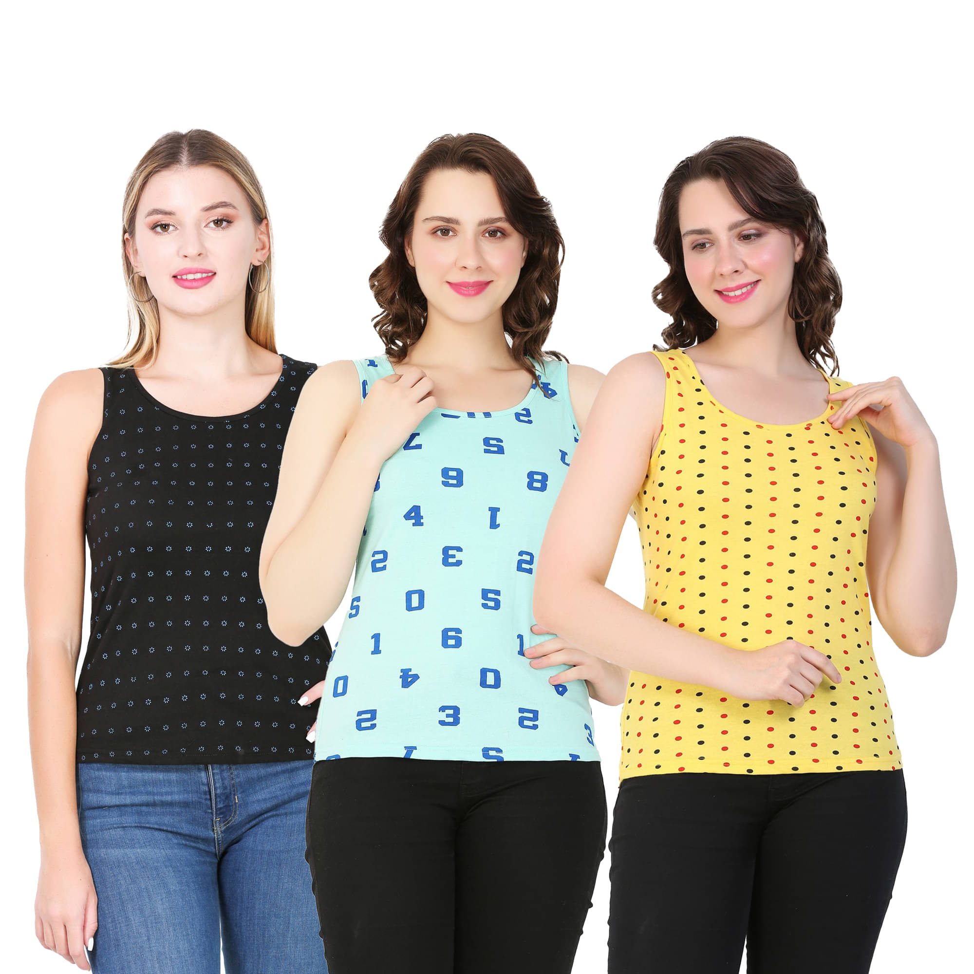 Myo Women's Cotton Tank Top ( Multi Color ) Myo Women's Cotton Tank Top ( Multi Color )