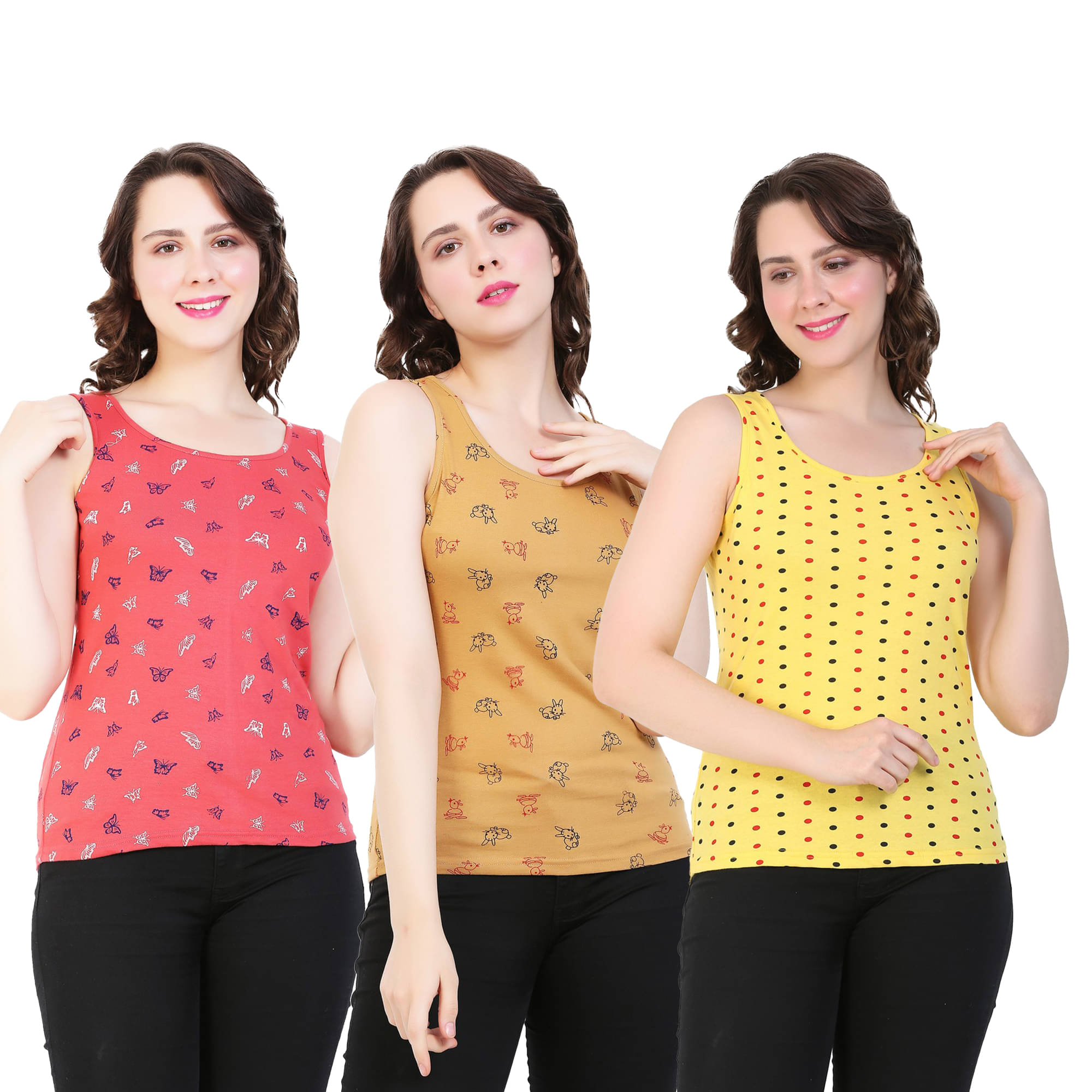 Myo Women's Cotton Tank Top ( Multi Color ) Myo Women's Cotton Tank Top ( Multi Color )