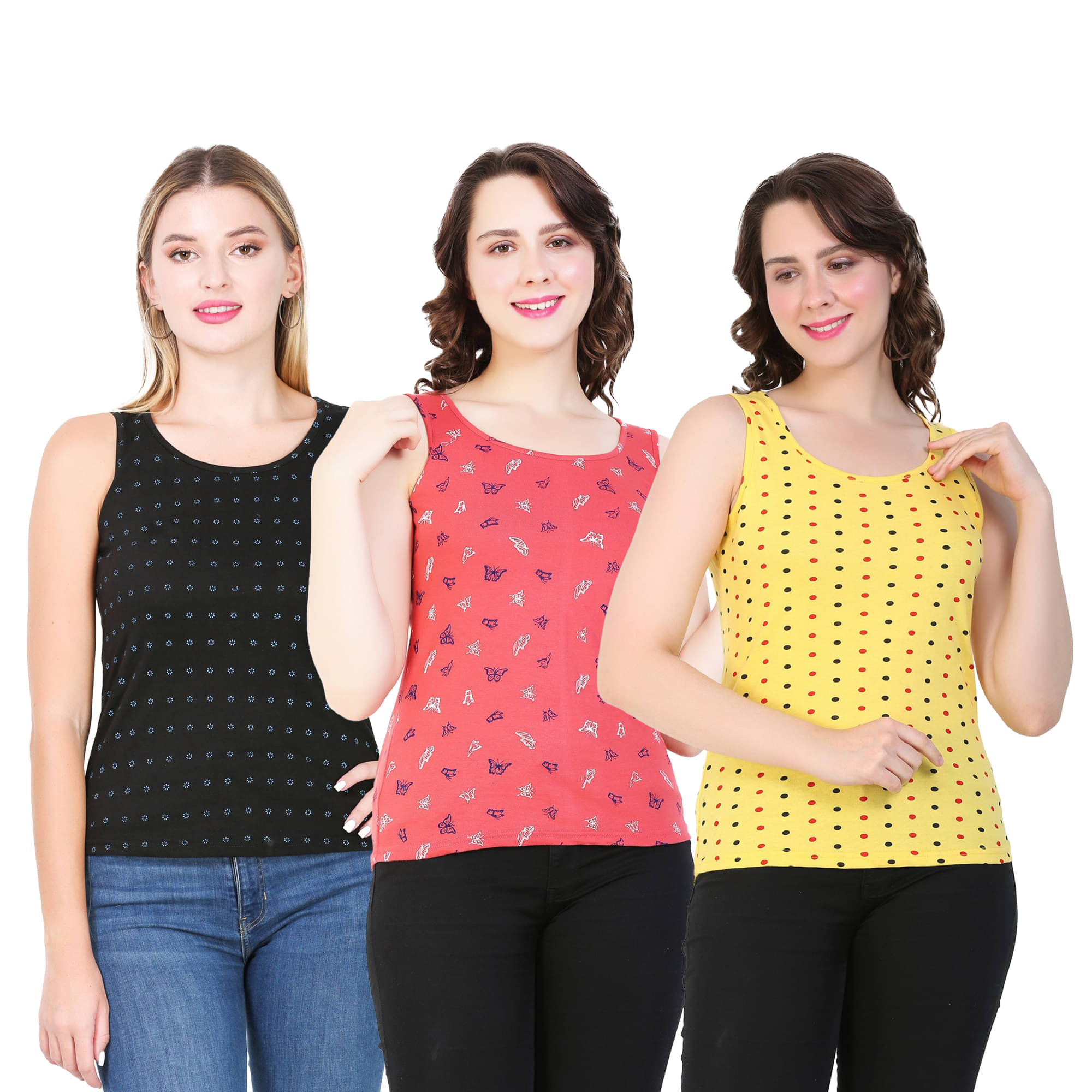 Myo Women's Cotton Tank Top ( Multi Color ) Myo Women's Cotton Tank Top ( Multi Color )