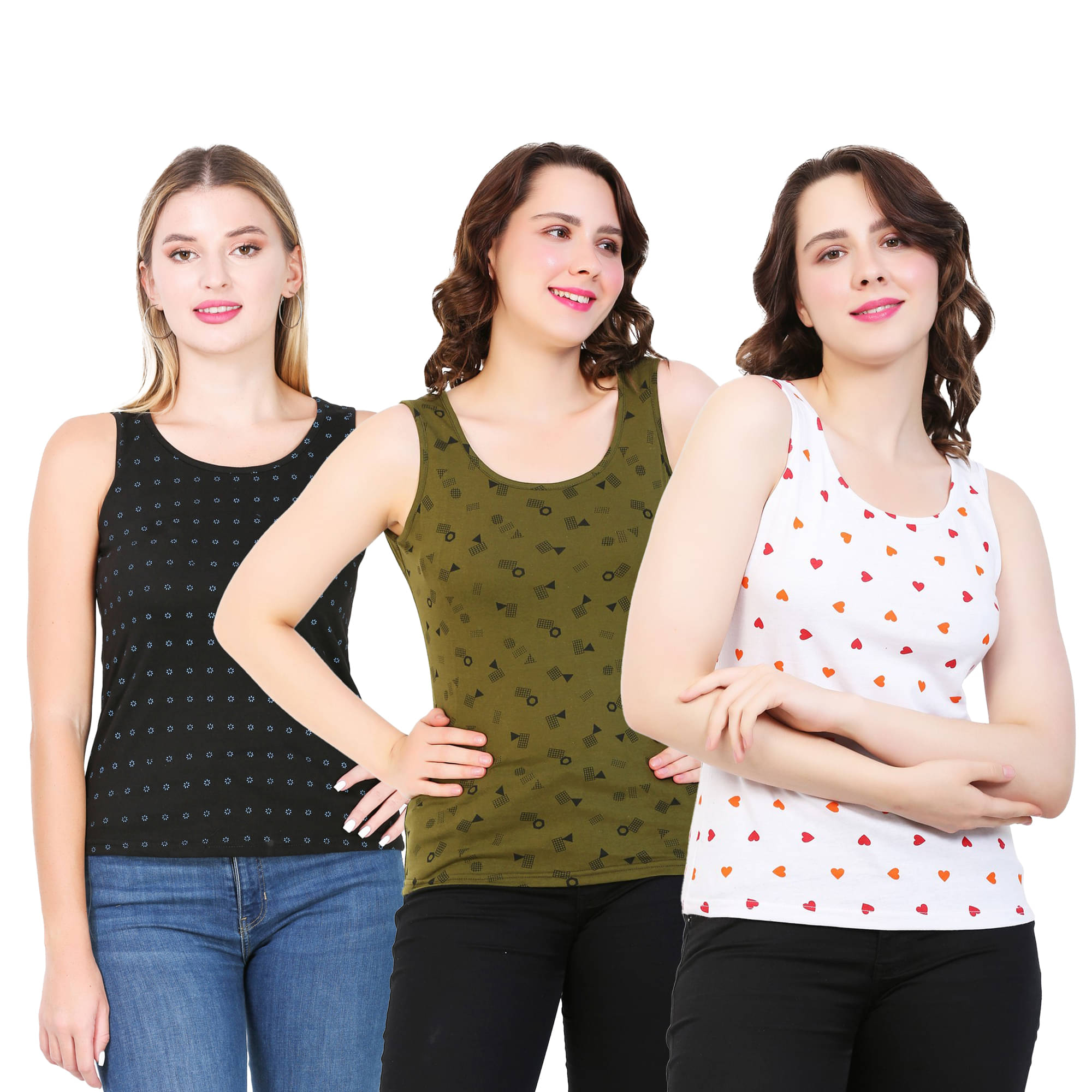 Myo Women's Cotton Tank Top ( Multi Color ) Myo Women's Cotton Tank Top ( Multi Color )