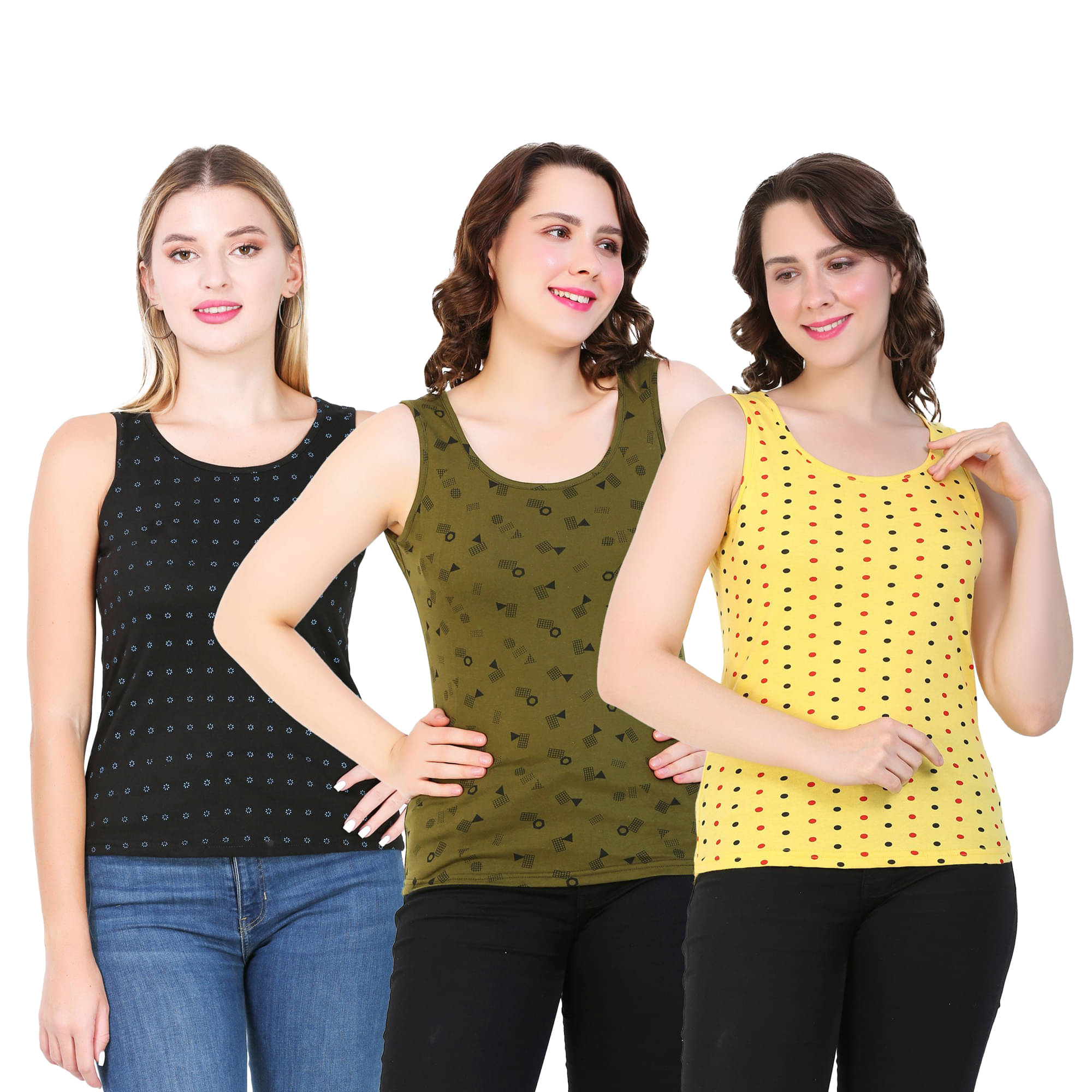 Myo Women's Cotton Tank Top ( Multi Color ) Myo Women's Cotton Tank Top ( Multi Color )