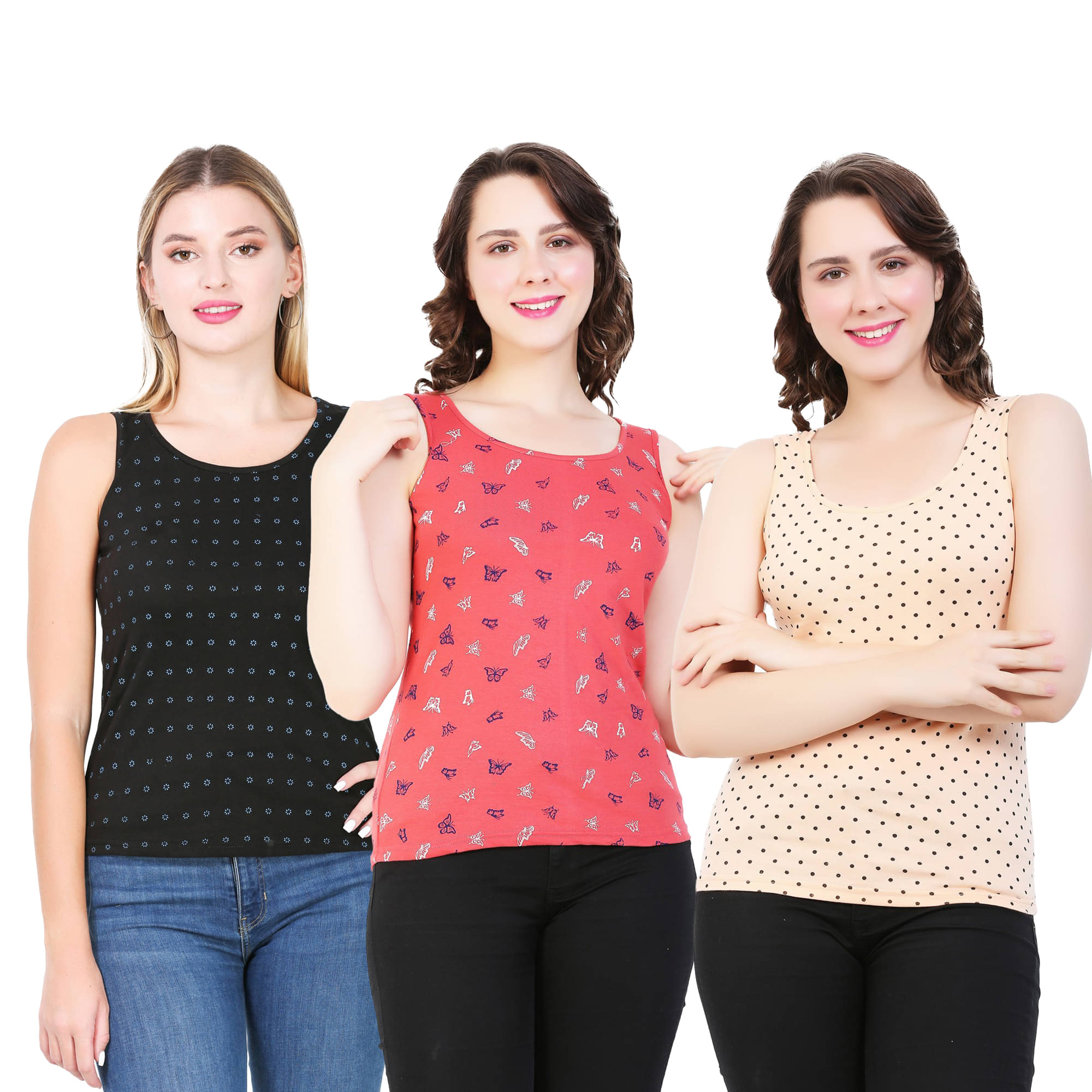 Myo Women's Cotton Tank Top ( Multi Color ) Myo Women's Cotton Tank Top ( Multi Color )