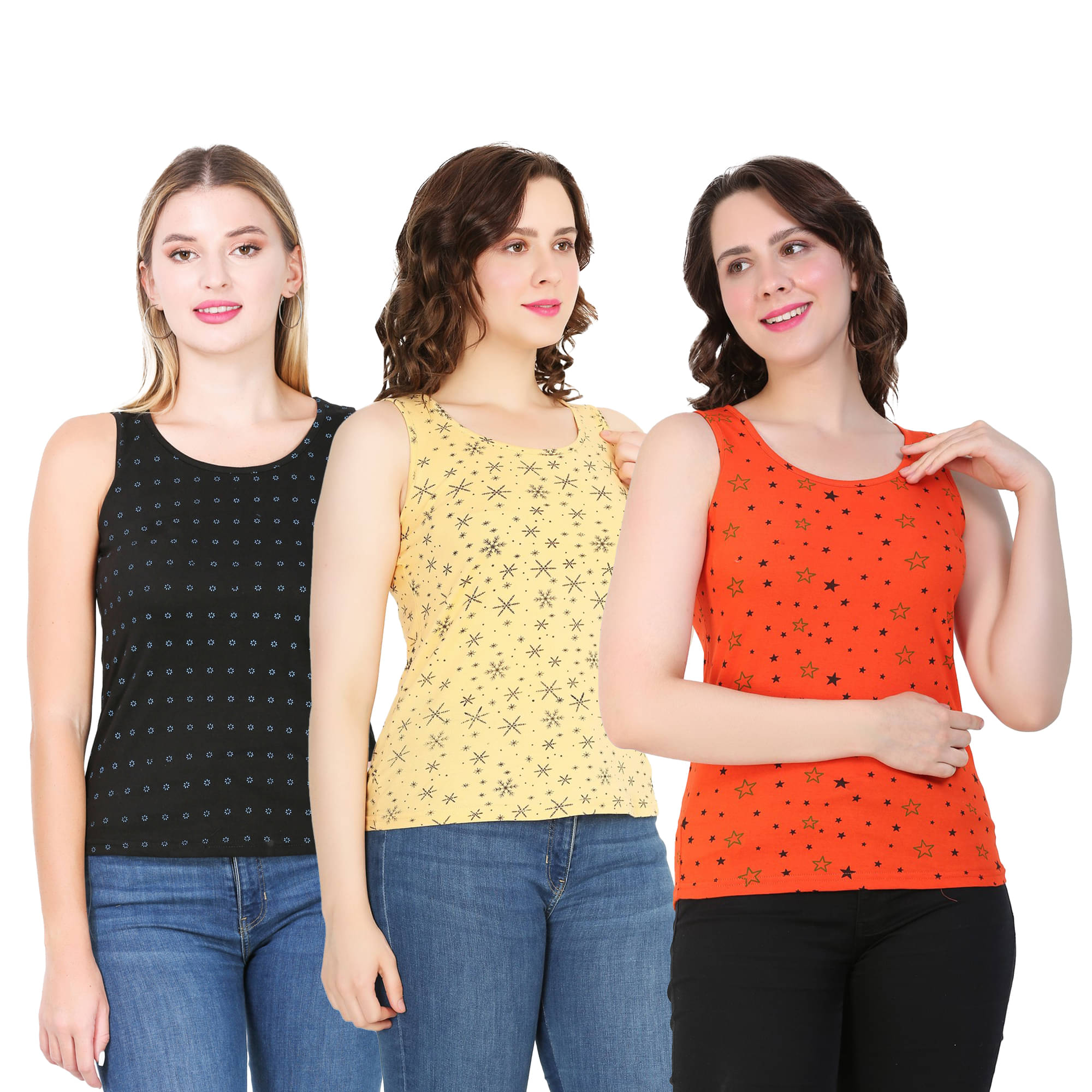 Myo Women's Cotton Tank Top ( Multi Color ) Myo Women's Cotton Tank Top ( Multi Color )
