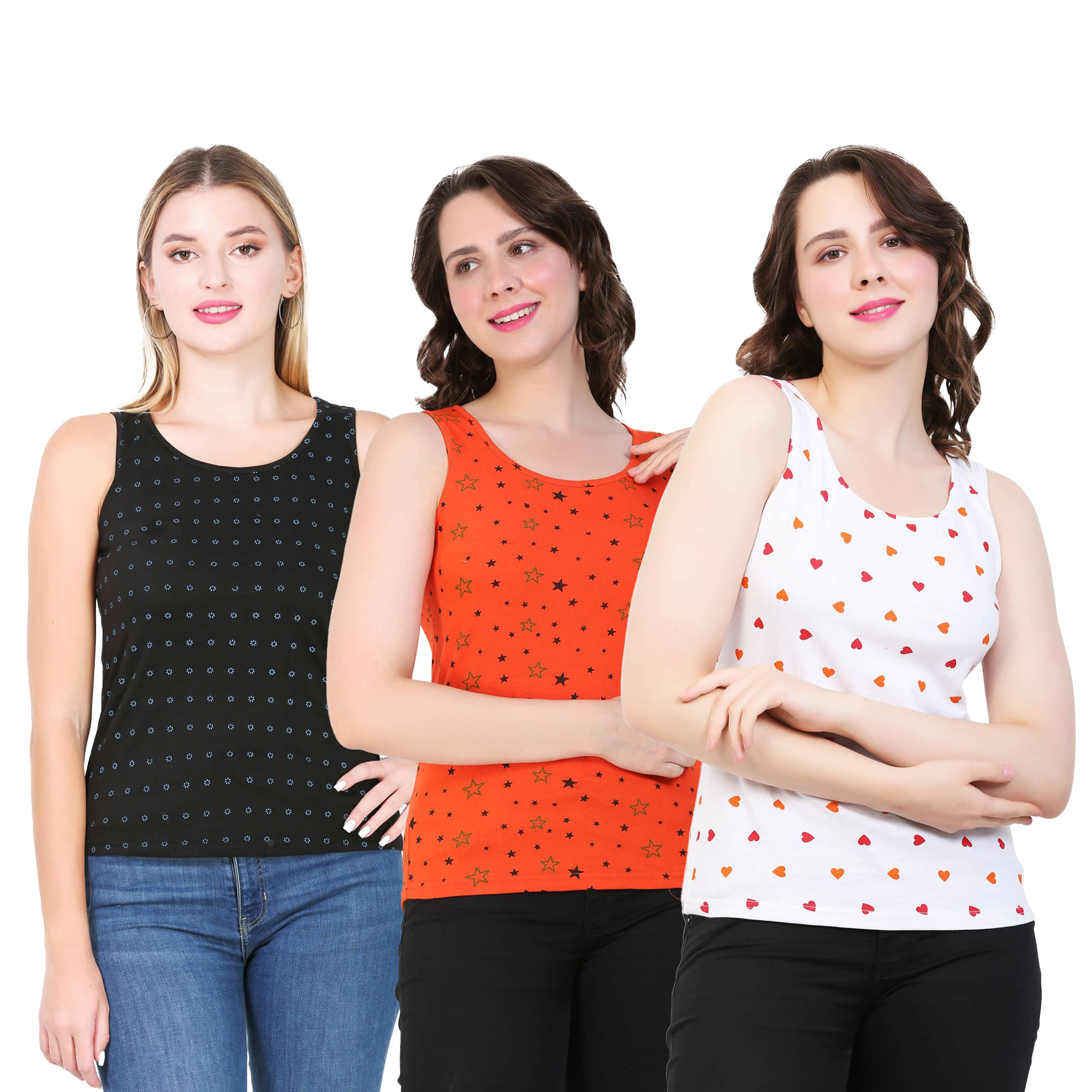 Myo Women's Cotton Tank Top ( Multi Color ) Myo Women's Cotton Tank Top ( Multi Color )