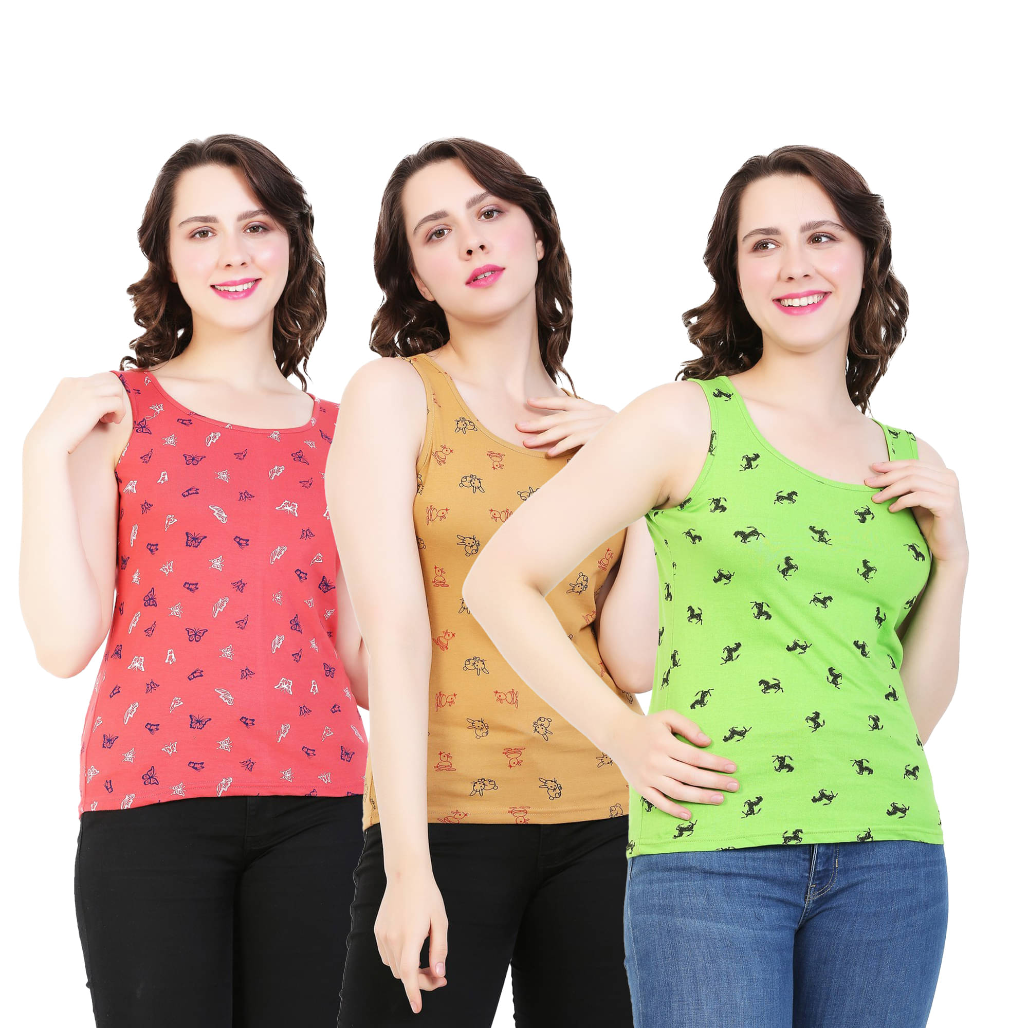 Myo Women's Cotton Tank Top ( Multi Color ) Myo Women's Cotton Tank Top ( Multi Color )