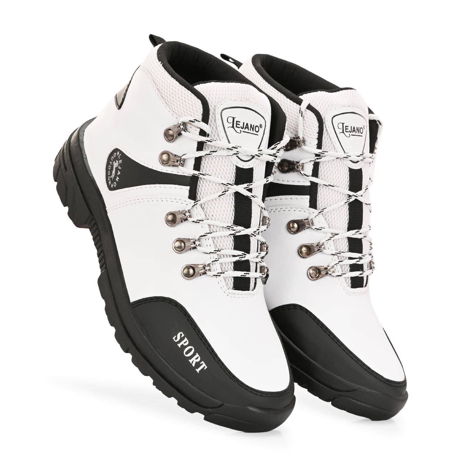 Neakser White Men's Casual Boots Neakser White Men's Casual Boots