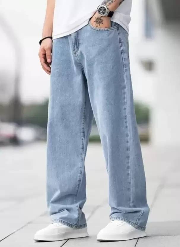     			WOOMNY Washed Men's Jeans - Light Blue ( Pack of 1 )