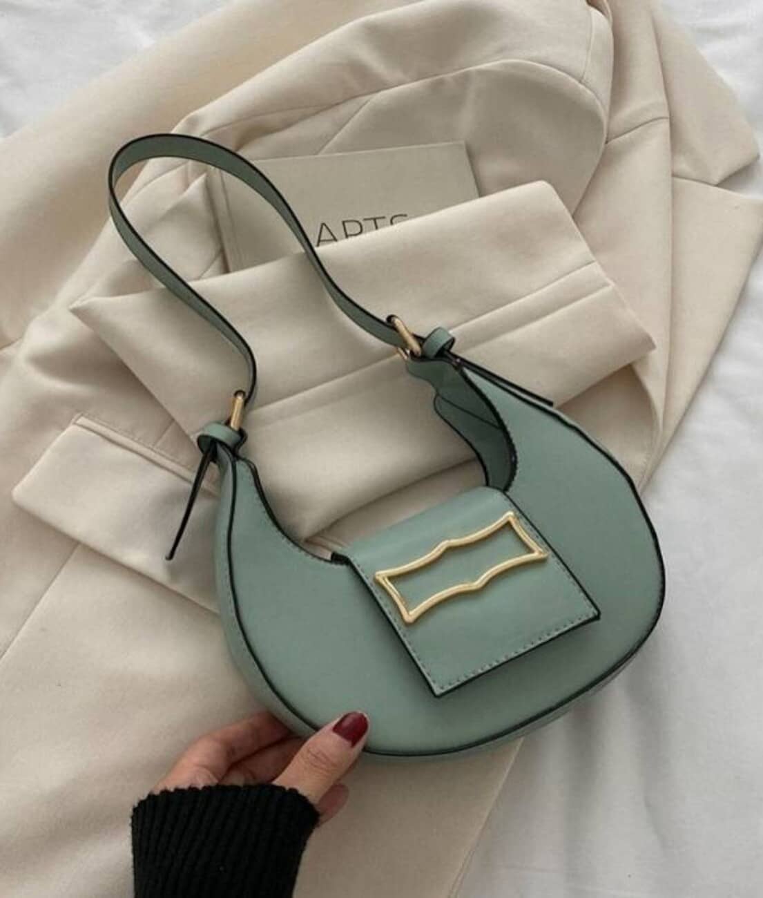 gufrina Shoulder Bag Pure Leather Set of 1 ( Fluorescent Green ) - Handbags | Buy online on ZillyBuy