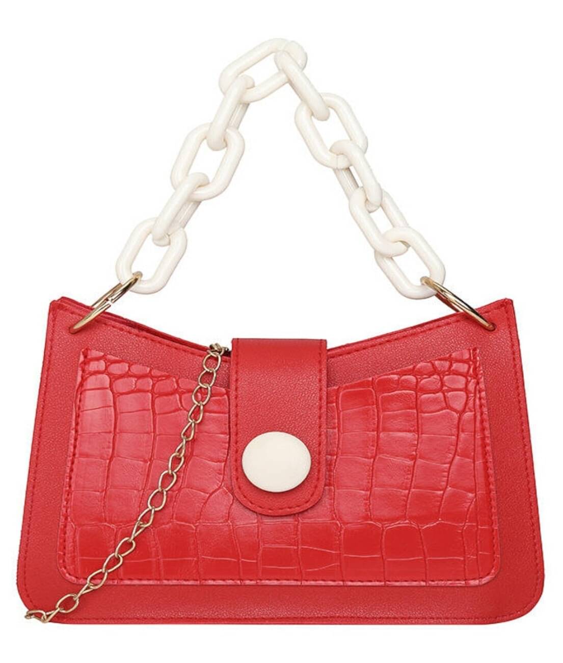     			gufrina Sling Bag PU Set of 1 ( Red )