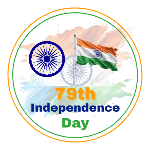 79th independence day 58 mm Badge Pin S1 (Pack of 5) 79th independence day 58 mm Badge Pin S1 (Pack of 5)
