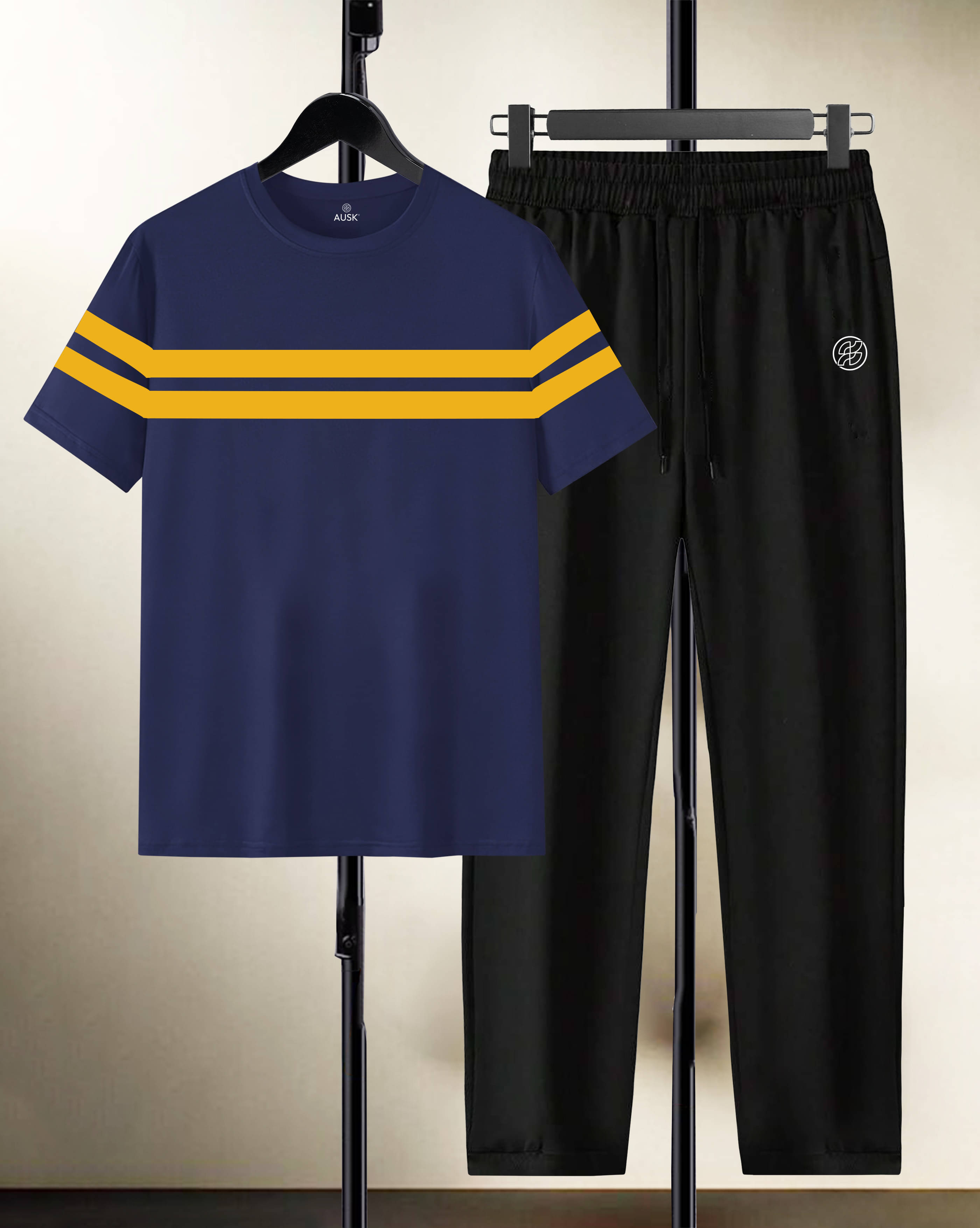     			AUSK Men's T-shirt With Trousers Co-Ords Set ( Pack of 1 , Green )