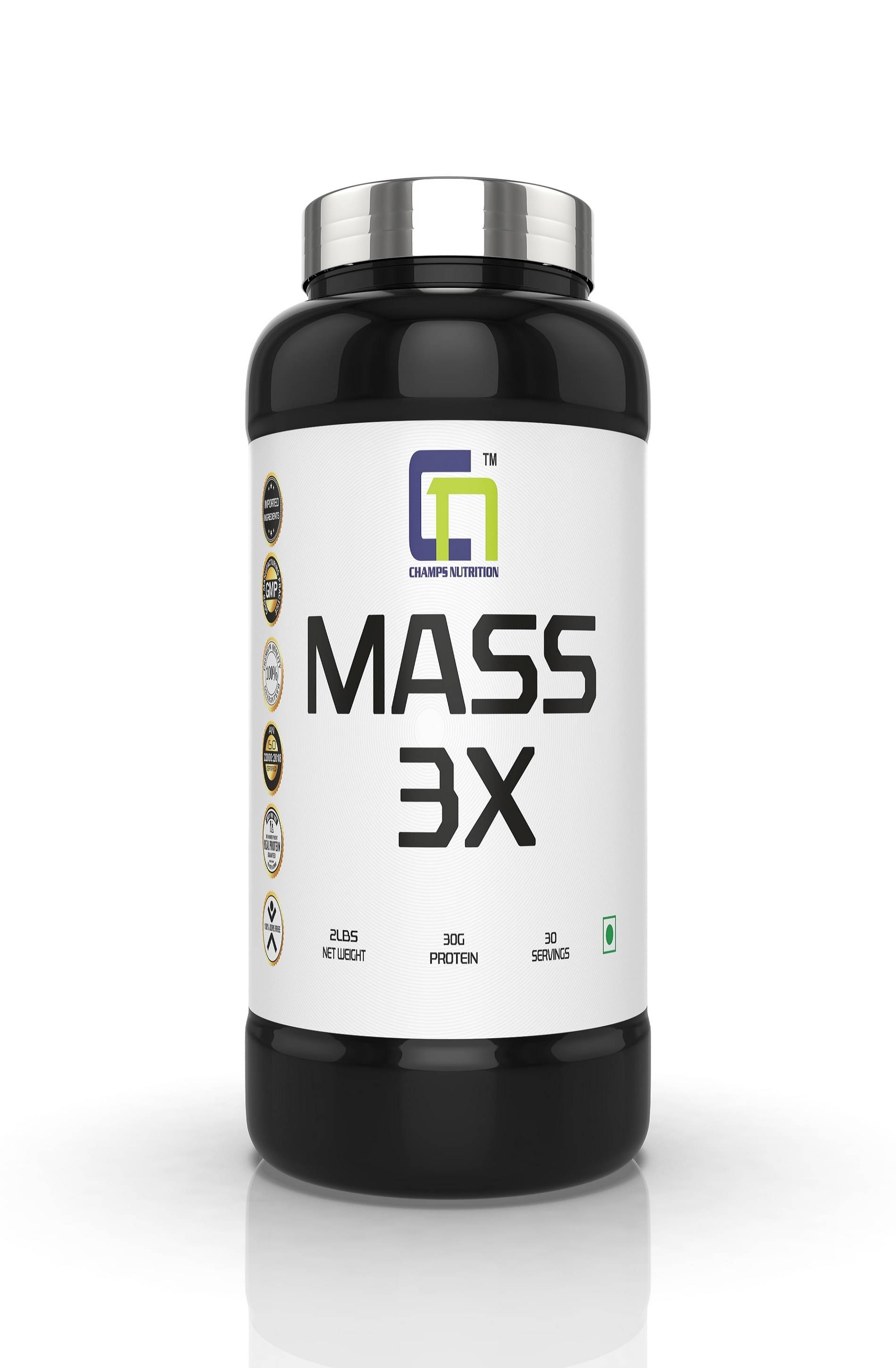 Champs Nutrition MASS 3X 2 lb Chocolate Champs Nutrition MASS 3X 2 lb Chocolate