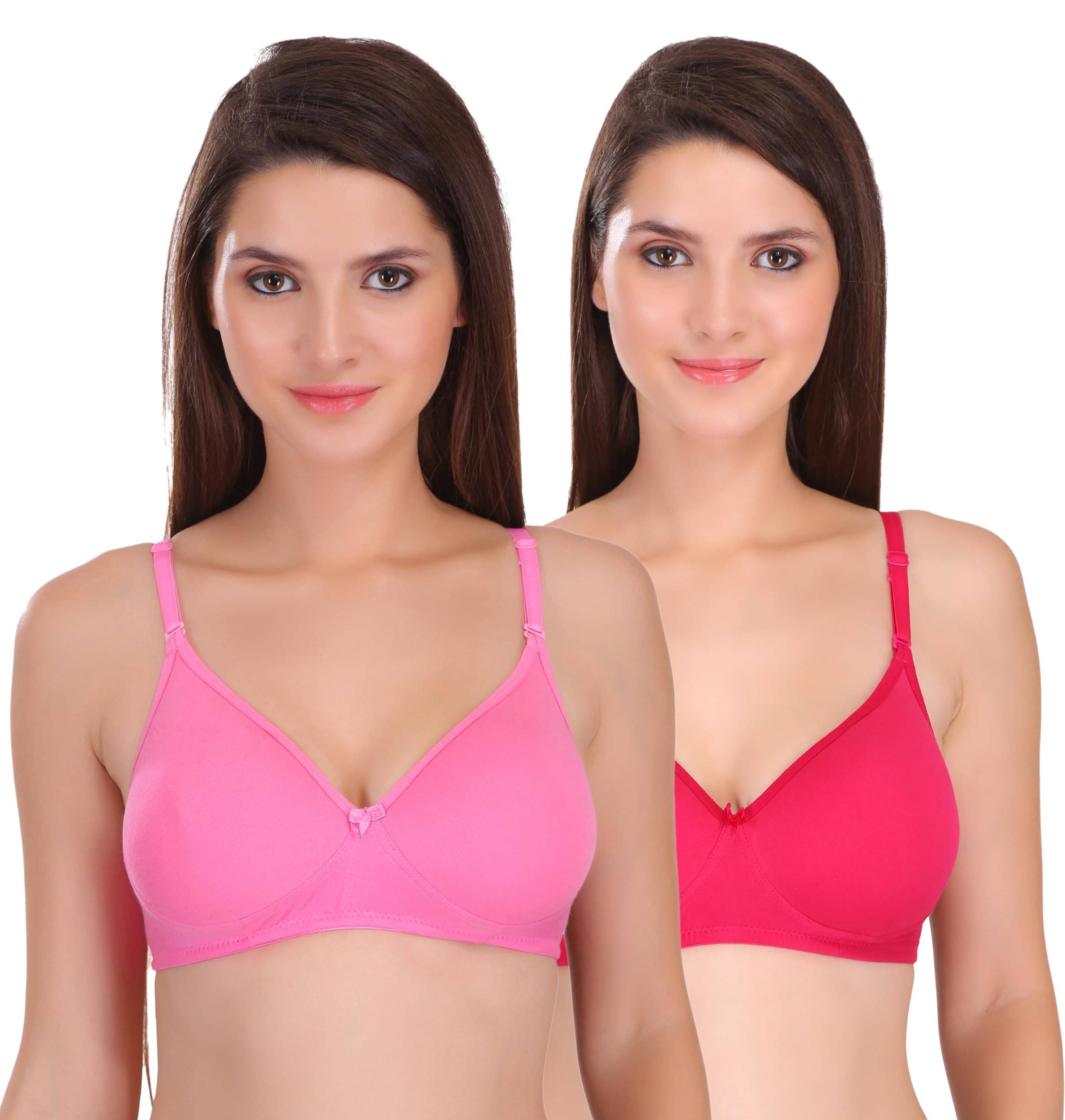     			Featherline Pack of 2 Cotton Blend Lightly Padded Push Up Bra For Women ( Multicolor )