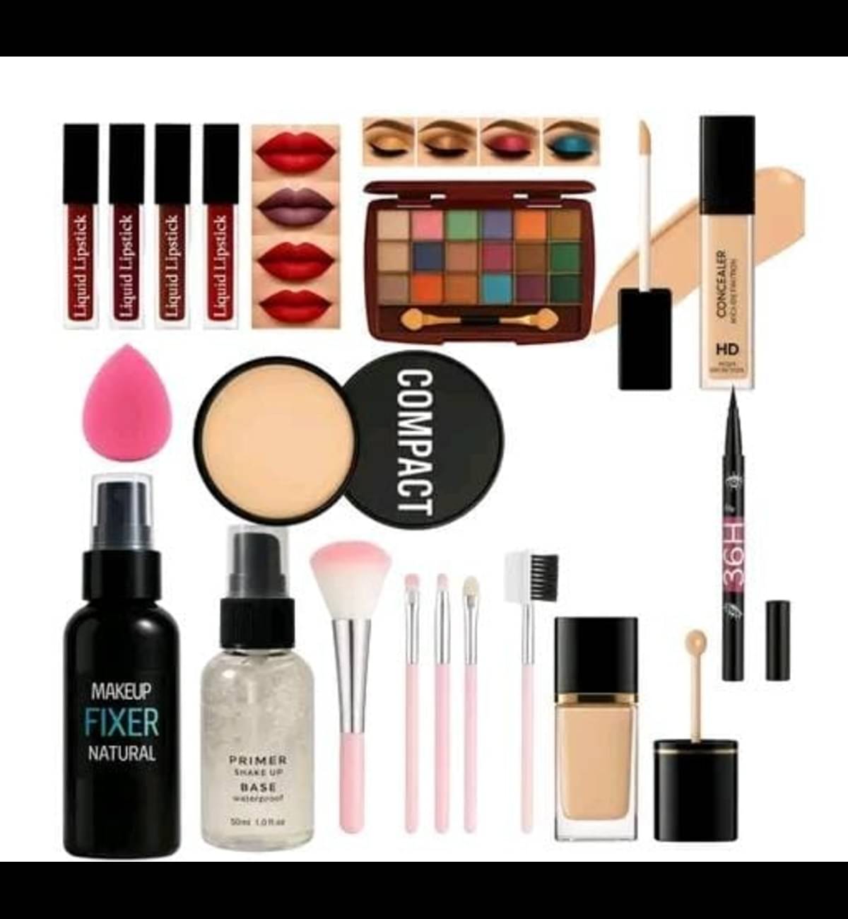     			Generic HD Waterproof Makeup Essentials All in One Makeup KitFor Beginners