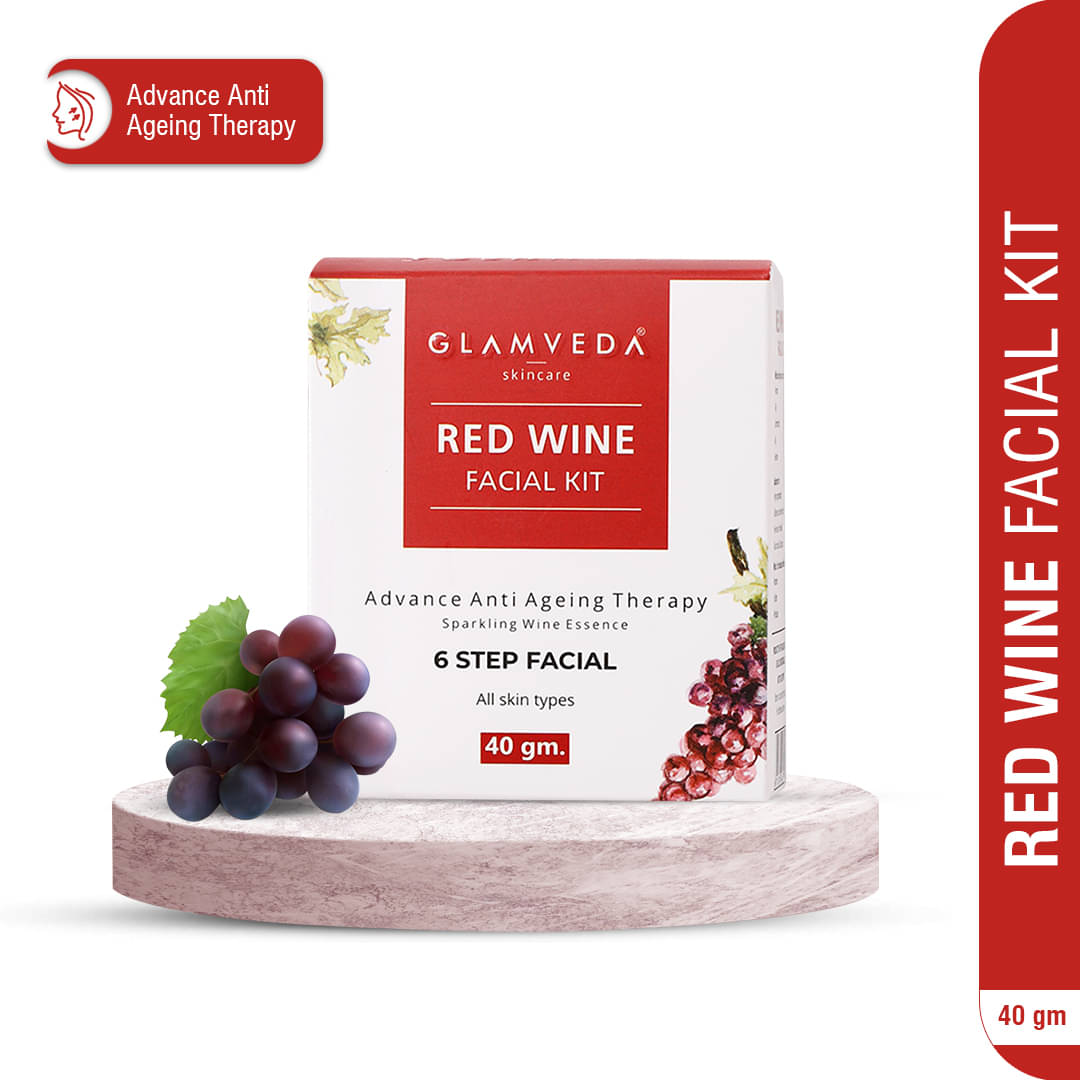 Glamveda Less Than 3 Times Use Facial Kit For All Skin Type Wine 40gm ( Pack of 1 ) Glamveda Less Than 3 Times Use Facial Kit For All Skin Type Wine 40gm ( Pack of 1 )