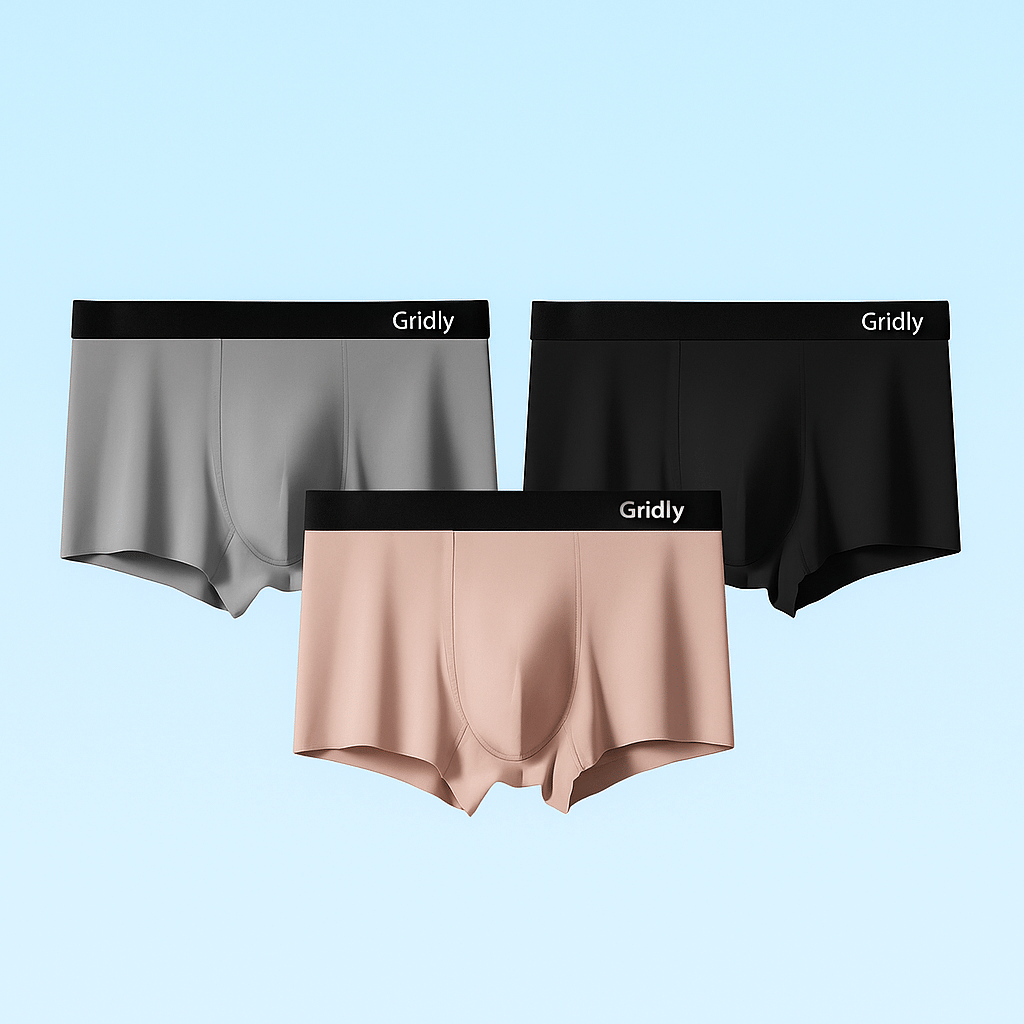 Gridly Pack of 3 Cotton Blend Trunks For Men's ( Multicolor ) Gridly Pack of 3 Cotton Blend Trunks For Men's ( Multicolor )