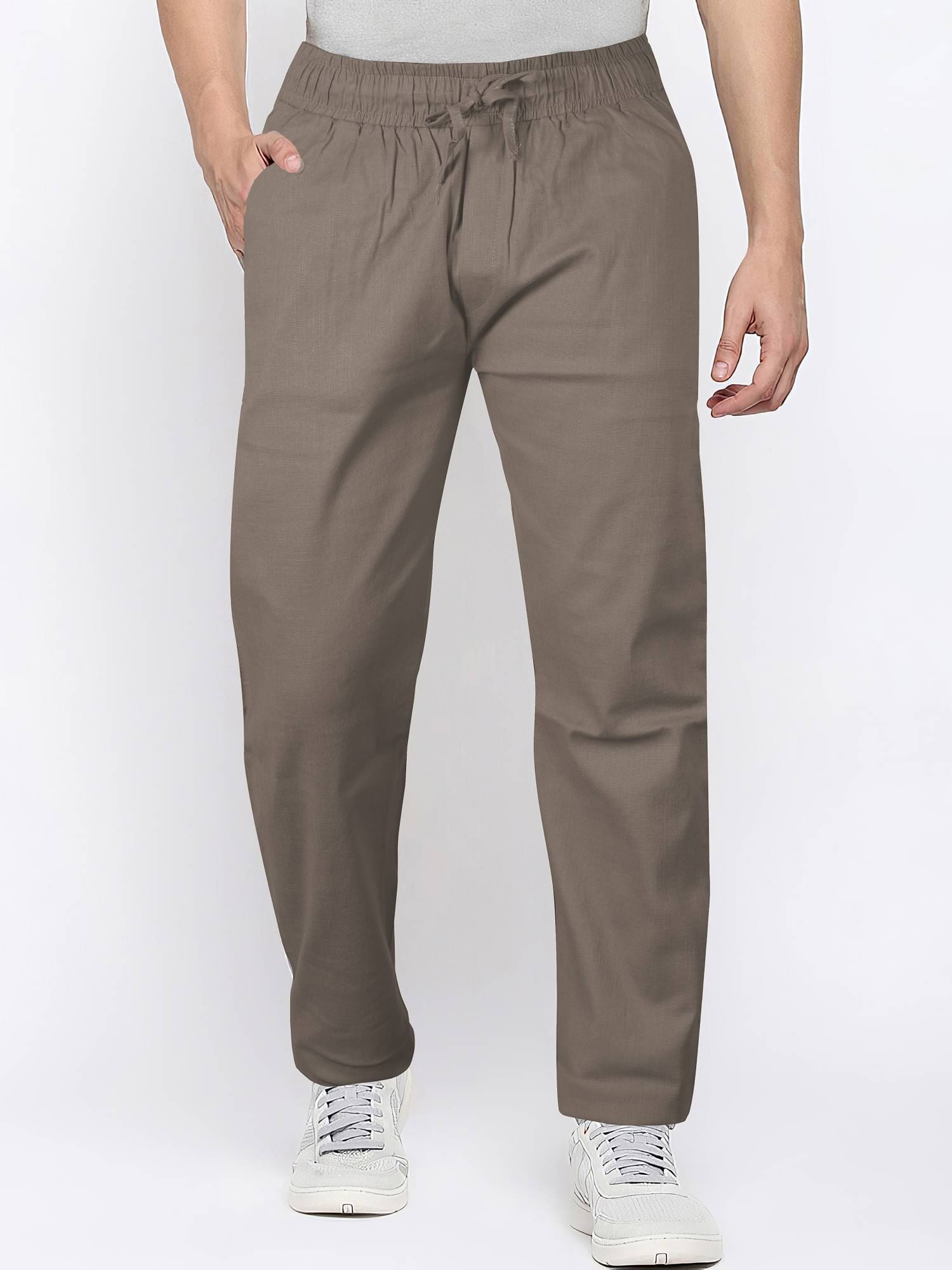     			JB JUST BLACK Regular Flat Men's Trouser - Tan ( Pack of 1 )