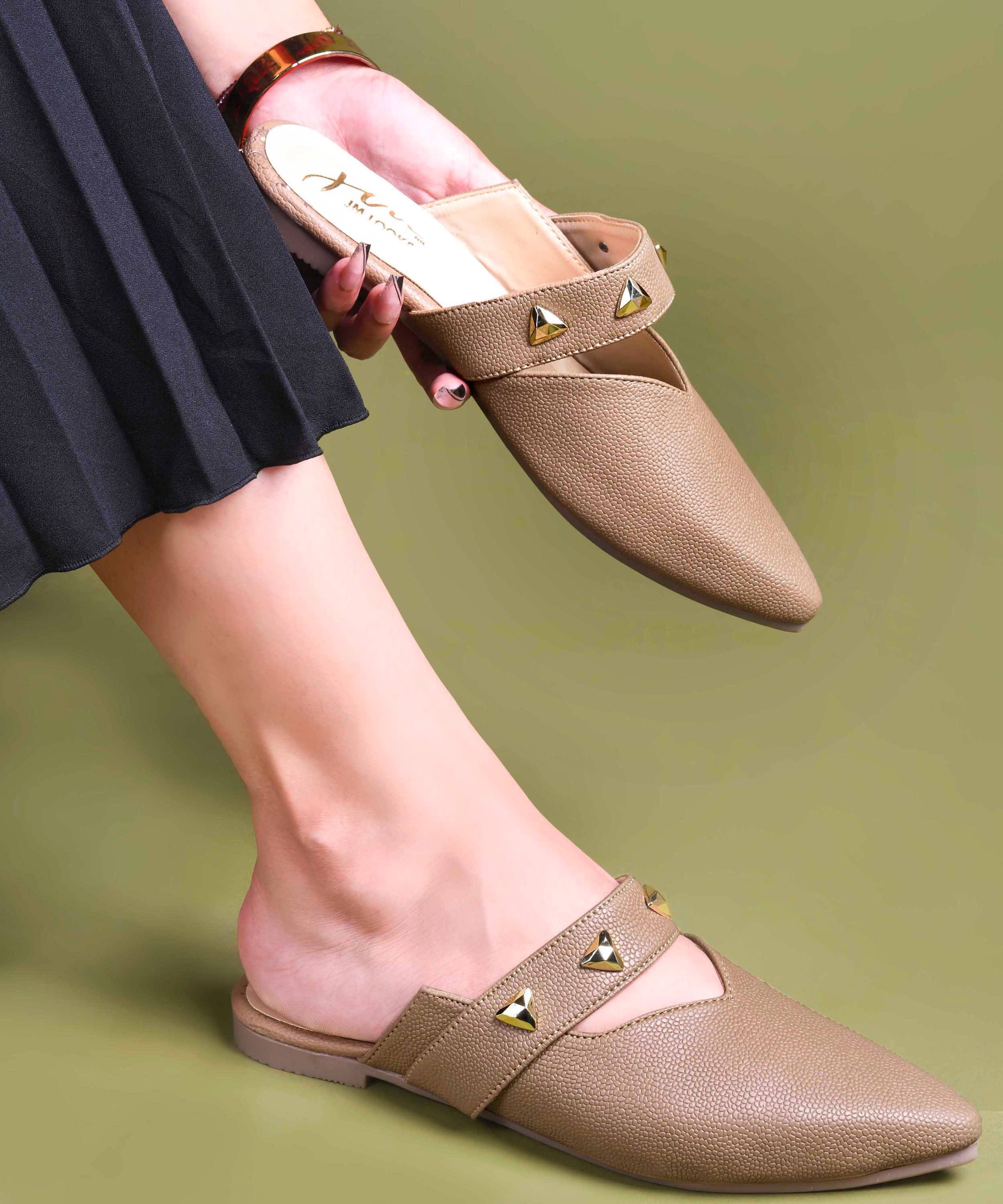     			JM Looks Beige Women's Flats