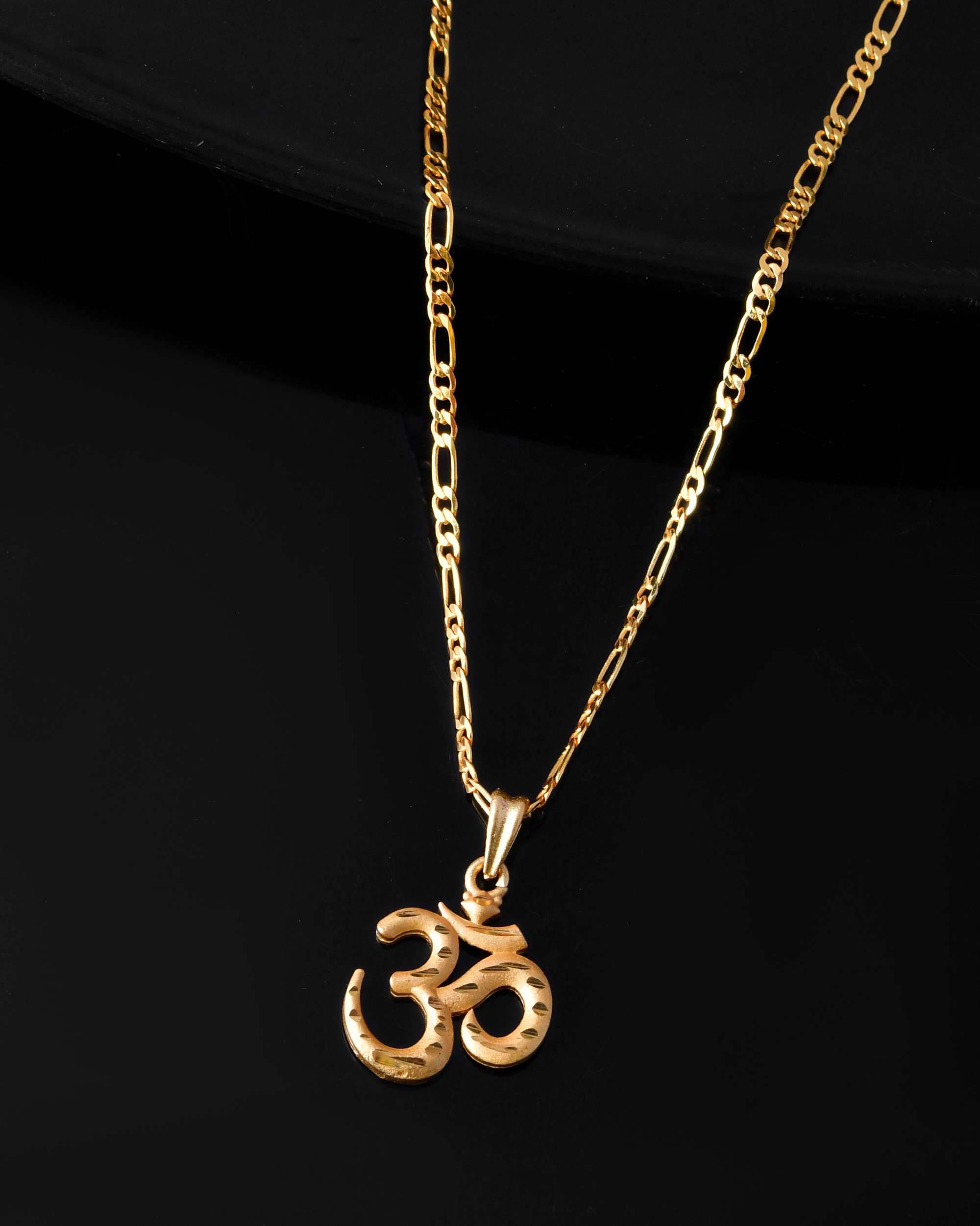    			Jewels Nest Gold Plated Stainless Steel Chain with Pendant ( Pack of 1 )