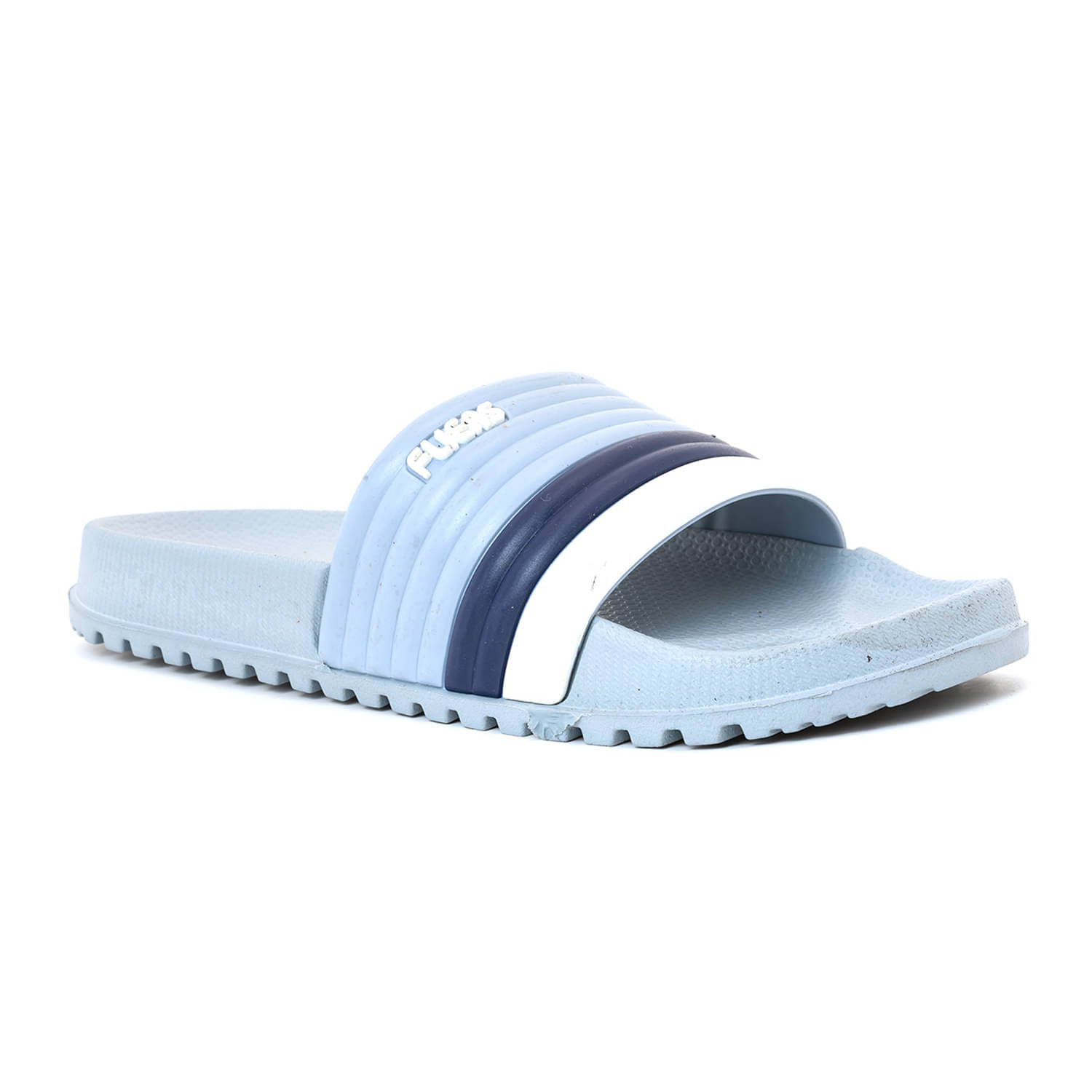     			KHADIM Grey Men's Slide Flip Flop