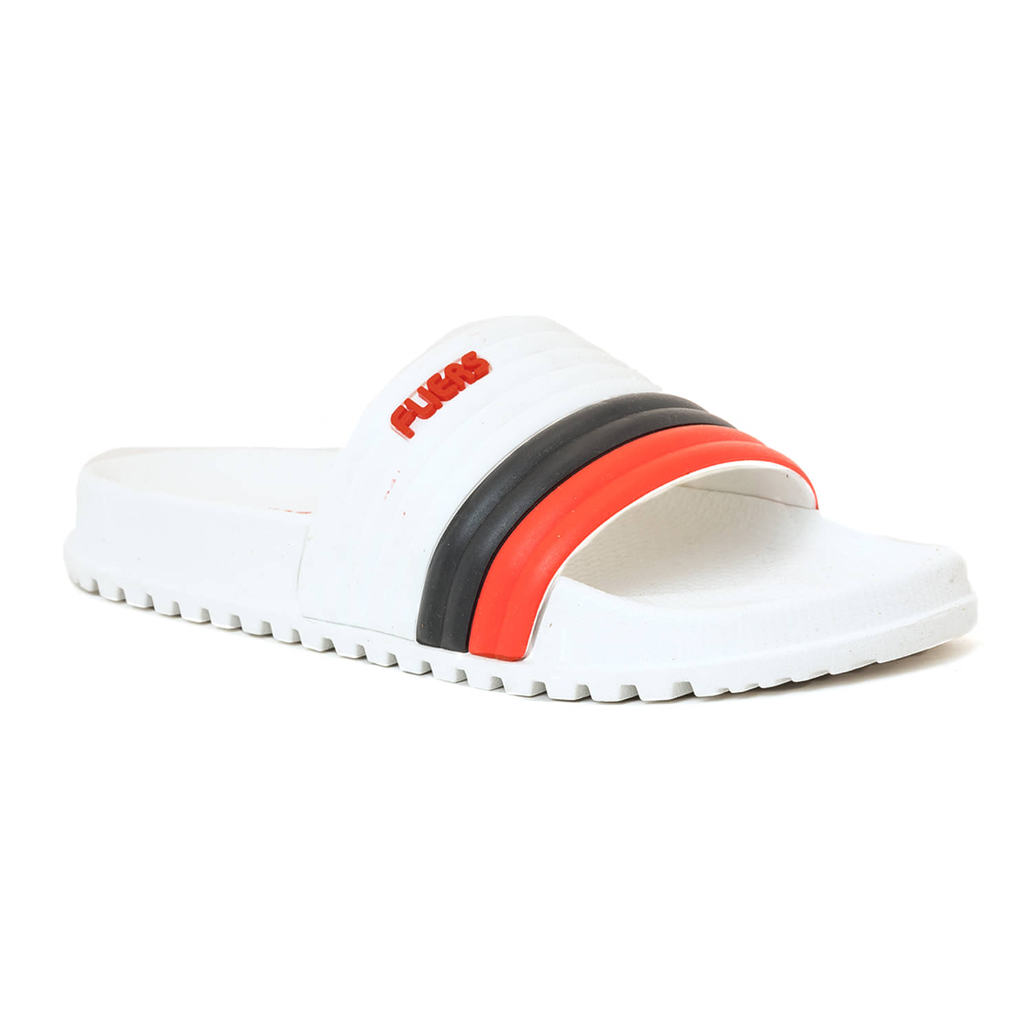    			KHADIM White Men's Slide Flip Flop
