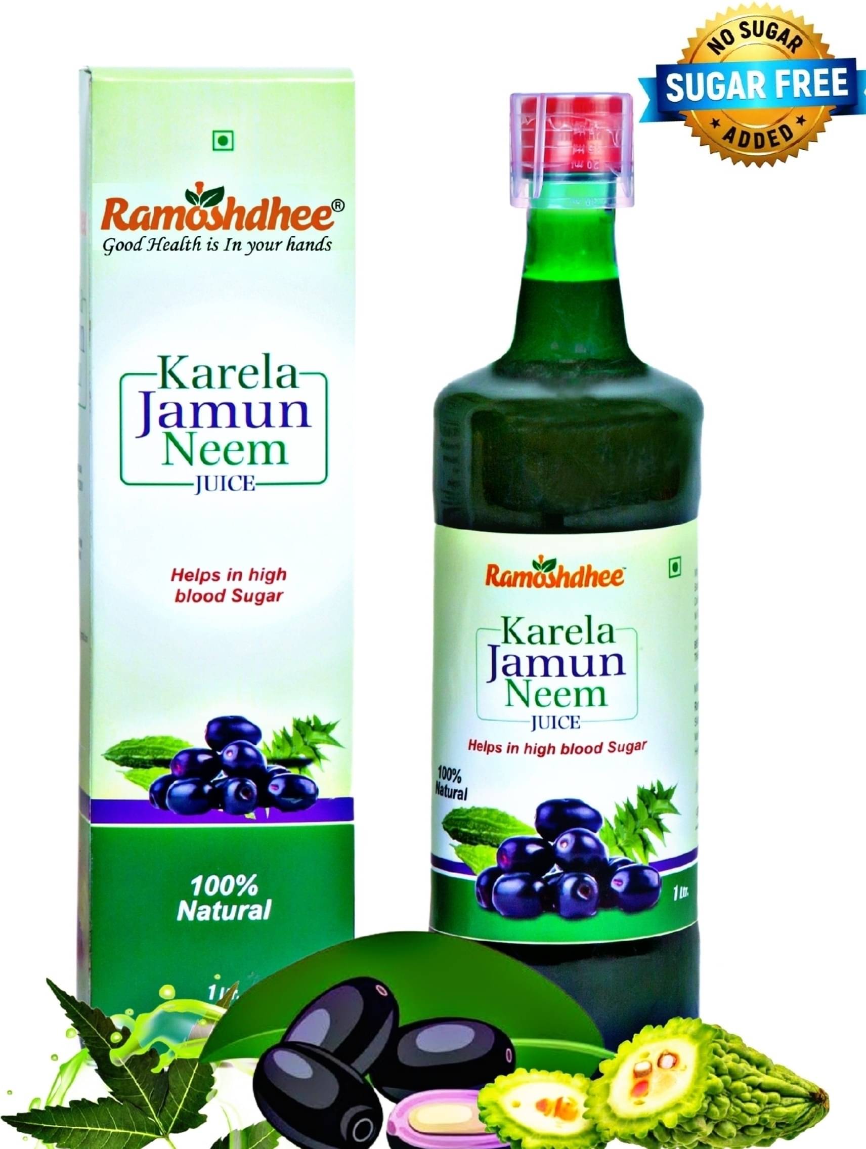     			Karela Jamun Neem Juice|Diabetic Care Juice | Diabetes Care | Controls Blood Sugar Naturally