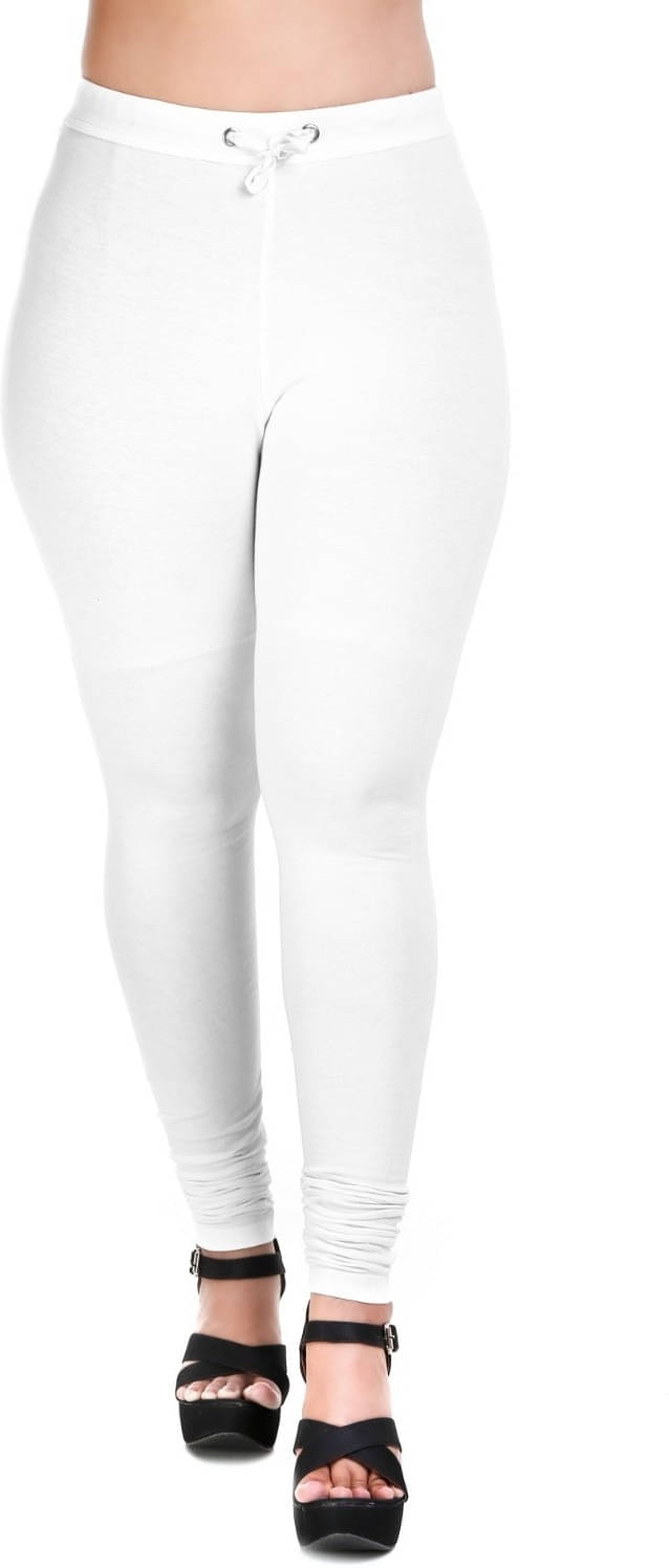     			MUKHAKSH Pack of 1 Girls Lycra Legging ( White )